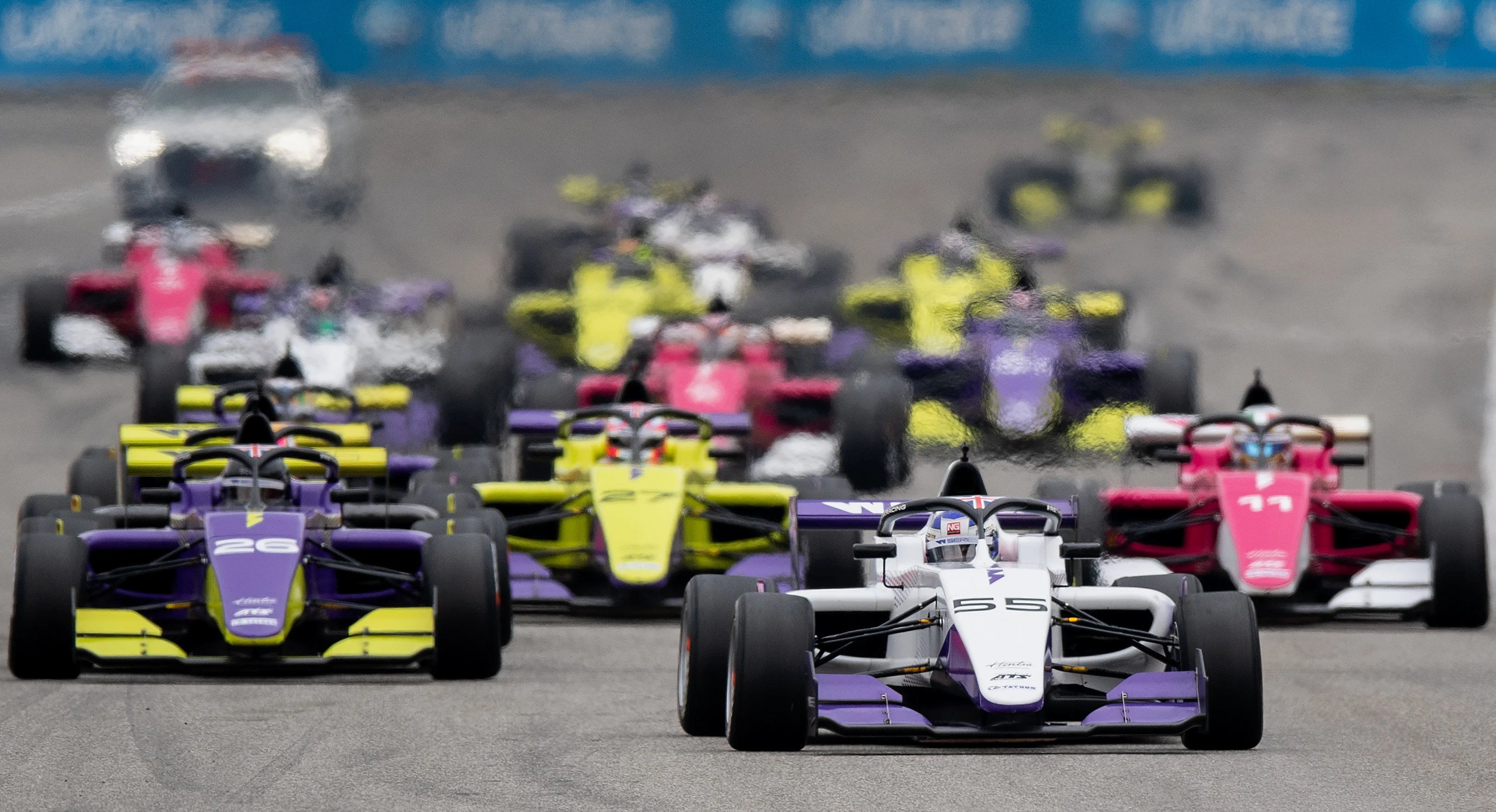 HOCKENHEIM, GERMANY - MAY 04: Jamie Chadwick of Great Britain leads the field during first race of