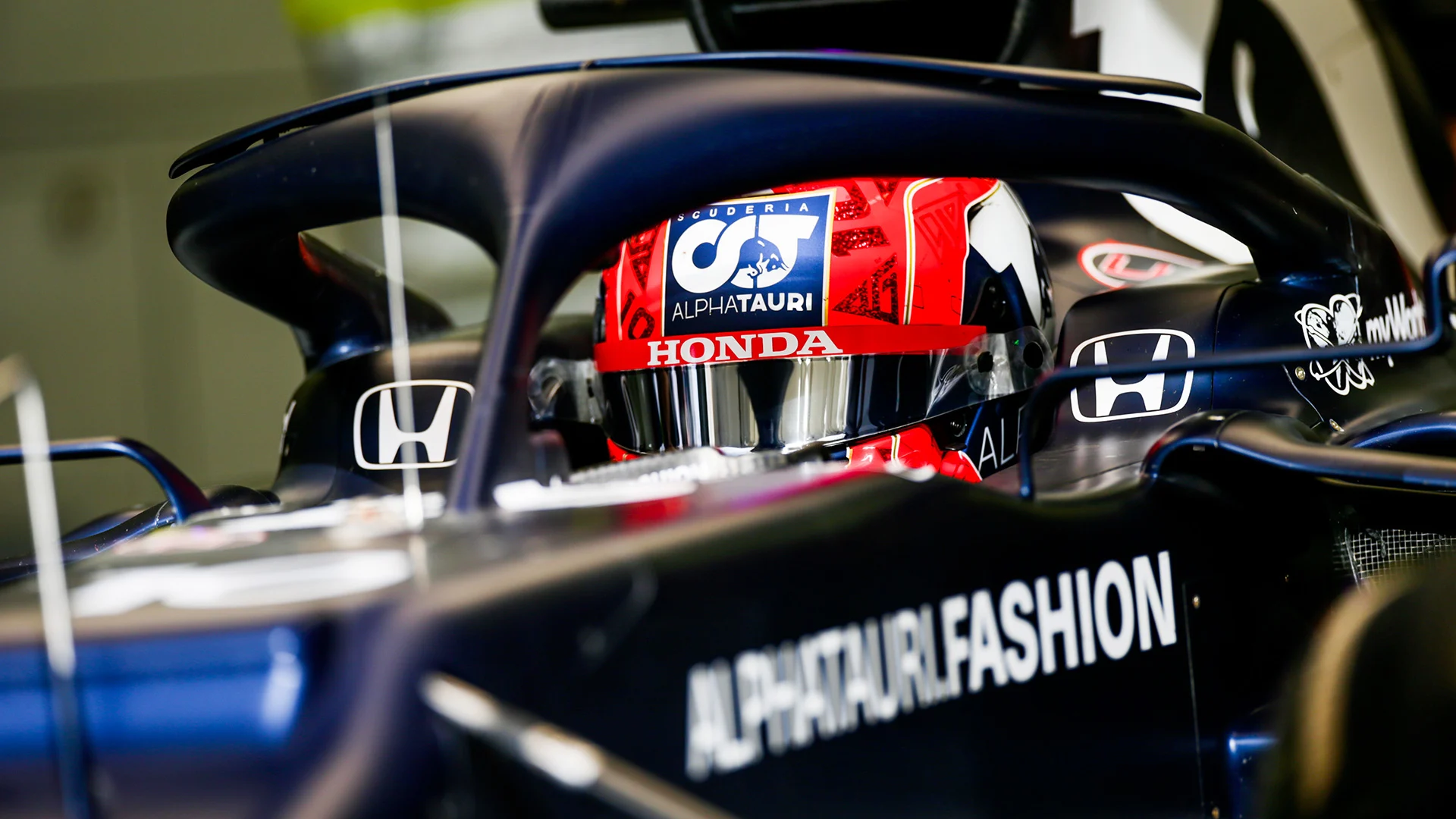 BAHRAIN, BAHRAIN - MARCH 13: Pierre Gasly of Scuderia AlphaTauri and France during Day Two of F1