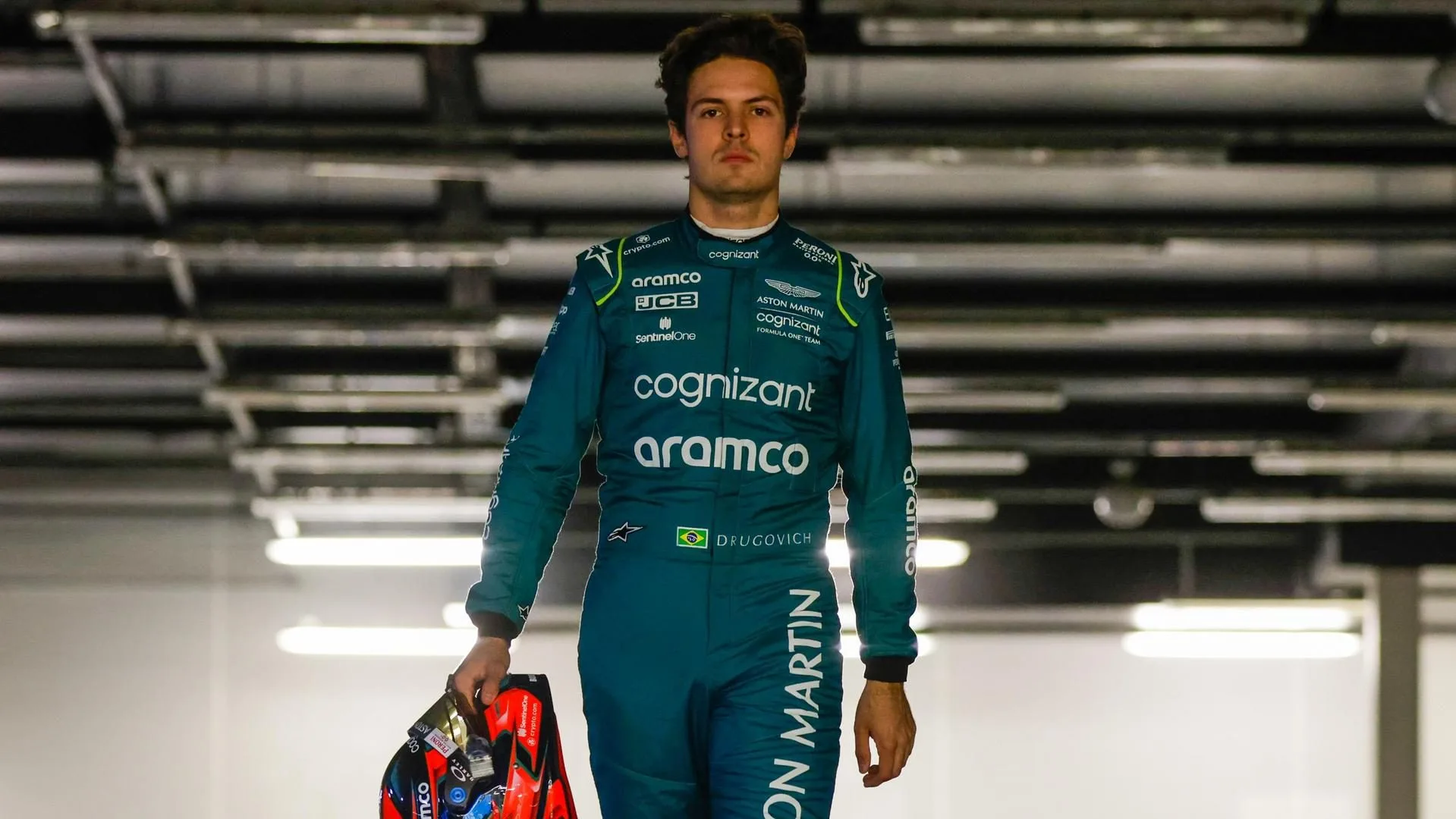portrait, Silverstone Circuit, F12210a, F1, GP, Great Britain
Felipe Drugovich tests the Aston