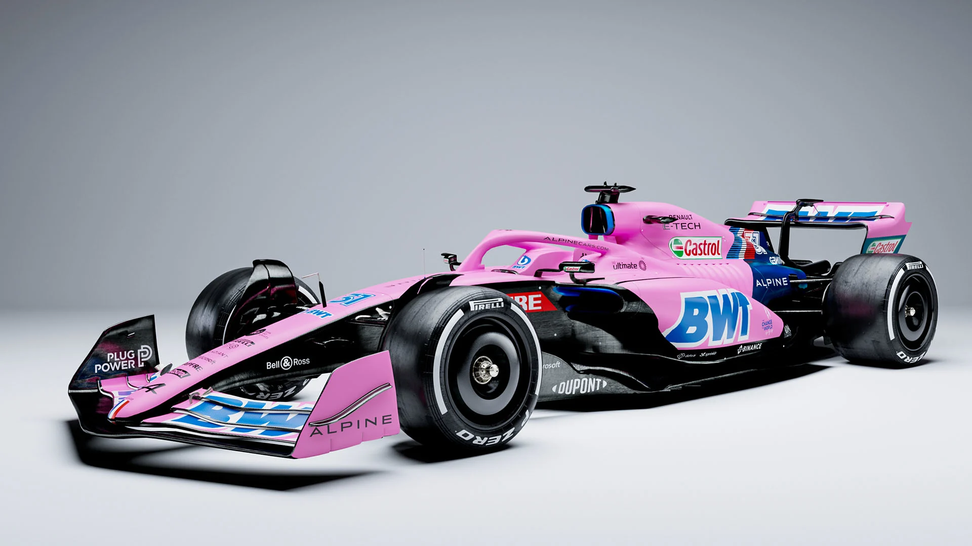2022 - BWT Alpine F1 Team - Launch A522 - Pink single seater