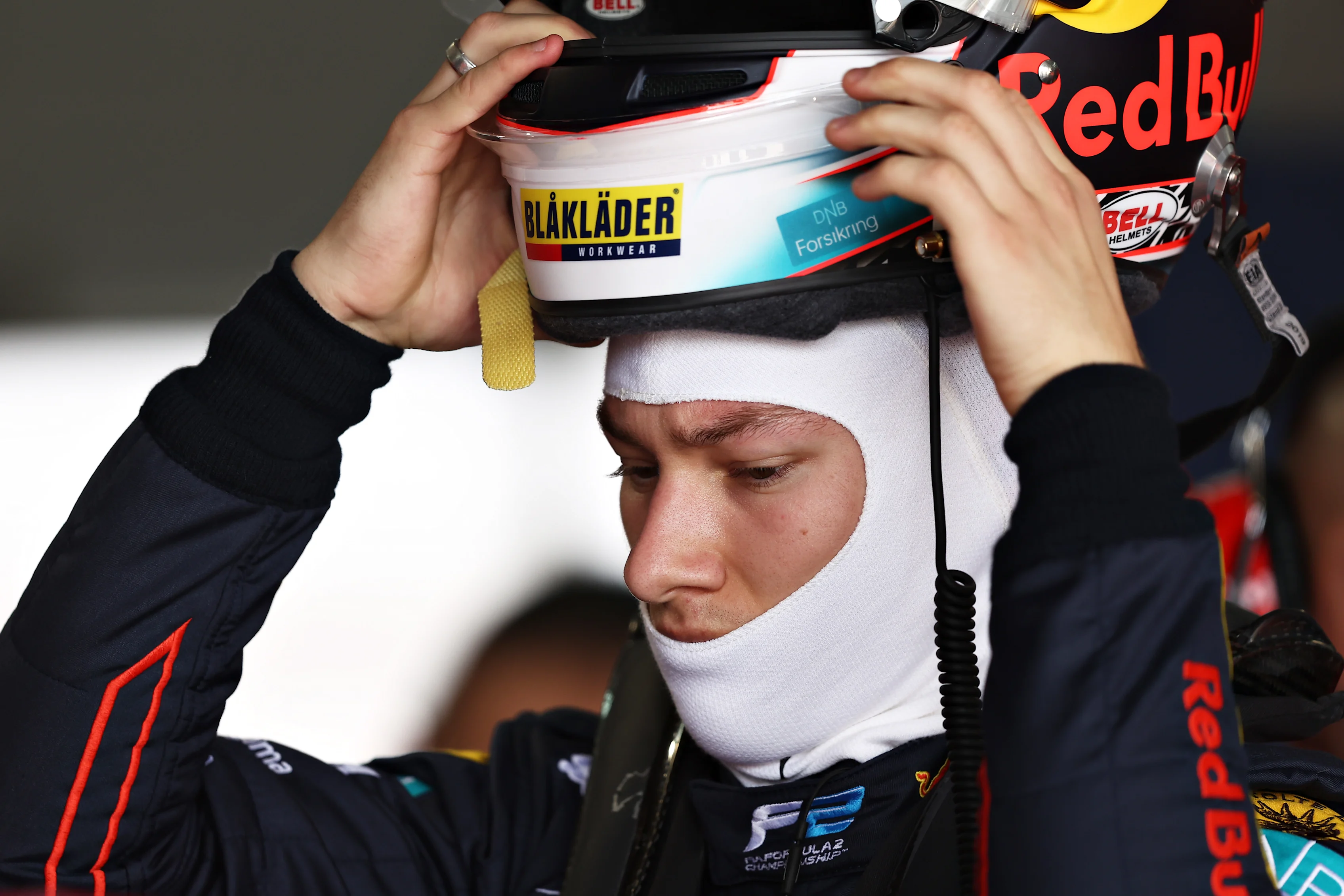 BAHRAIN, BAHRAIN - MARCH 02: Dennis Hauger of Norway and Prema Racing (1) prepares to drive  during