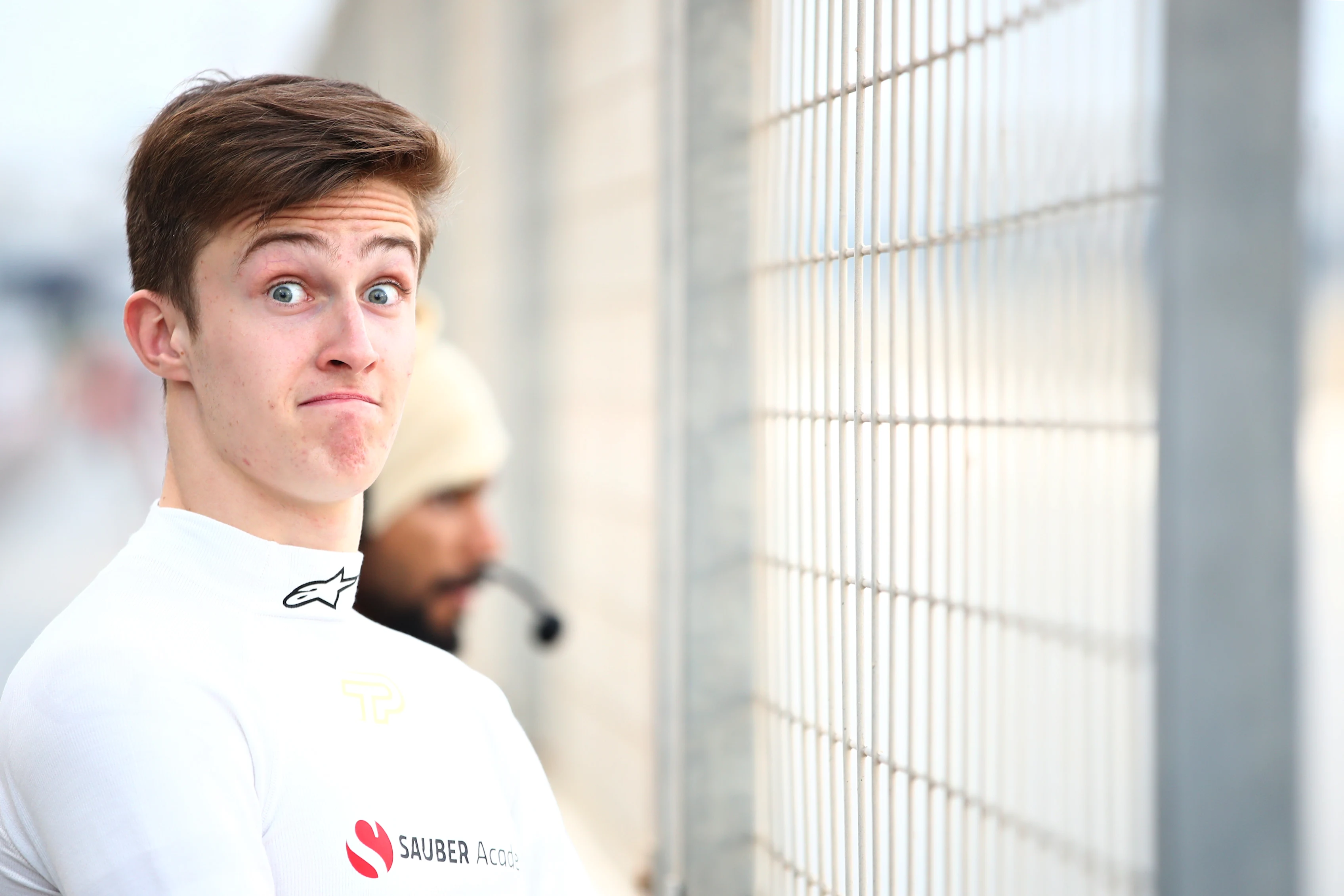 BAHRAIN, BAHRAIN - MARCH 03: Theo Pourchaire of France and ART Grand Prix (10) looks on in the