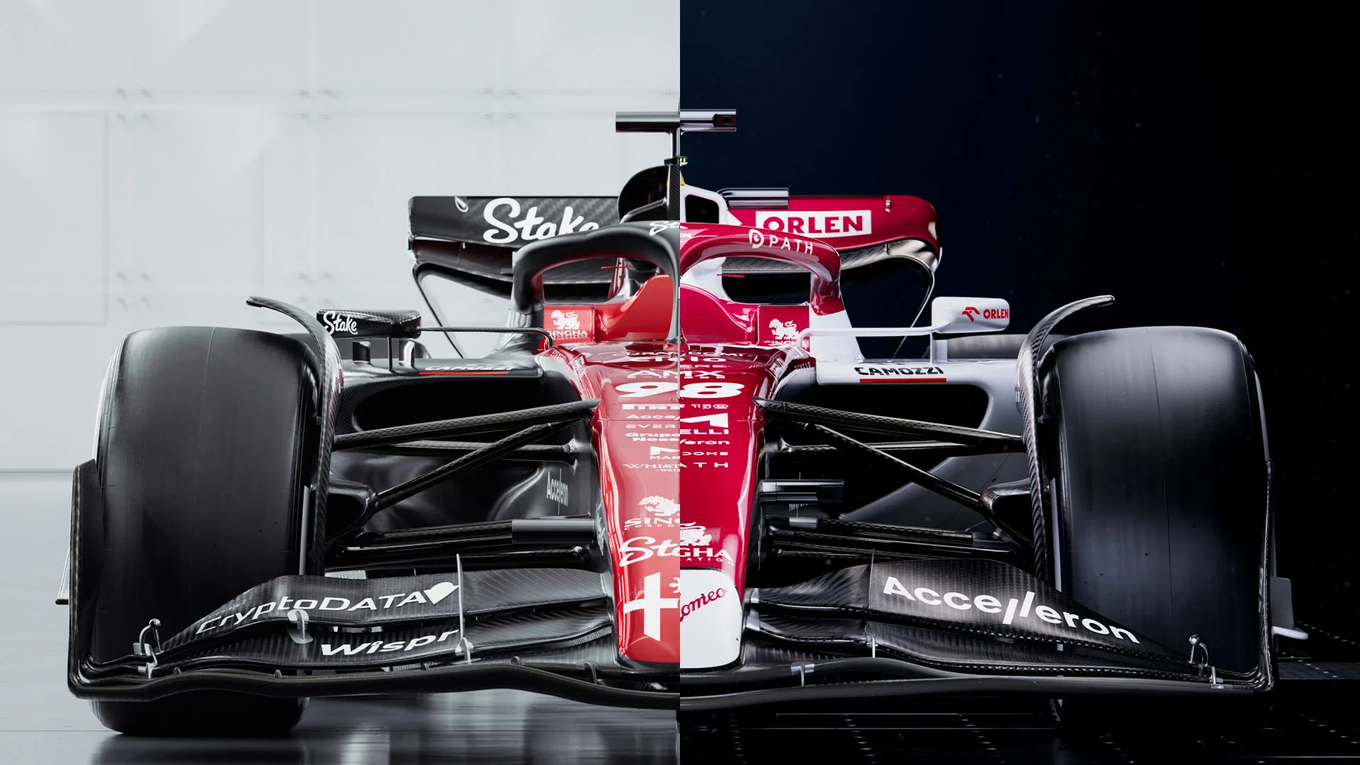 A straight-on comparison of the C43 (L) and C42 (R)