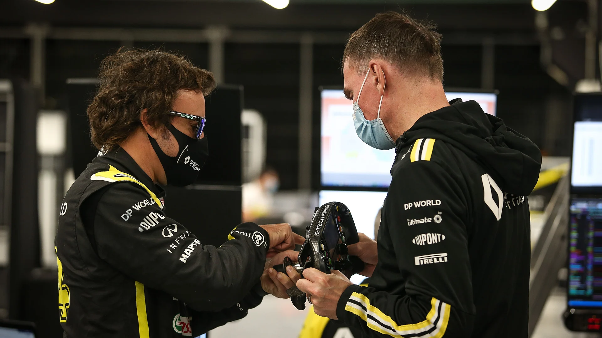 Fernando Alonso tests the R.S.20 at Barcelona on October 13