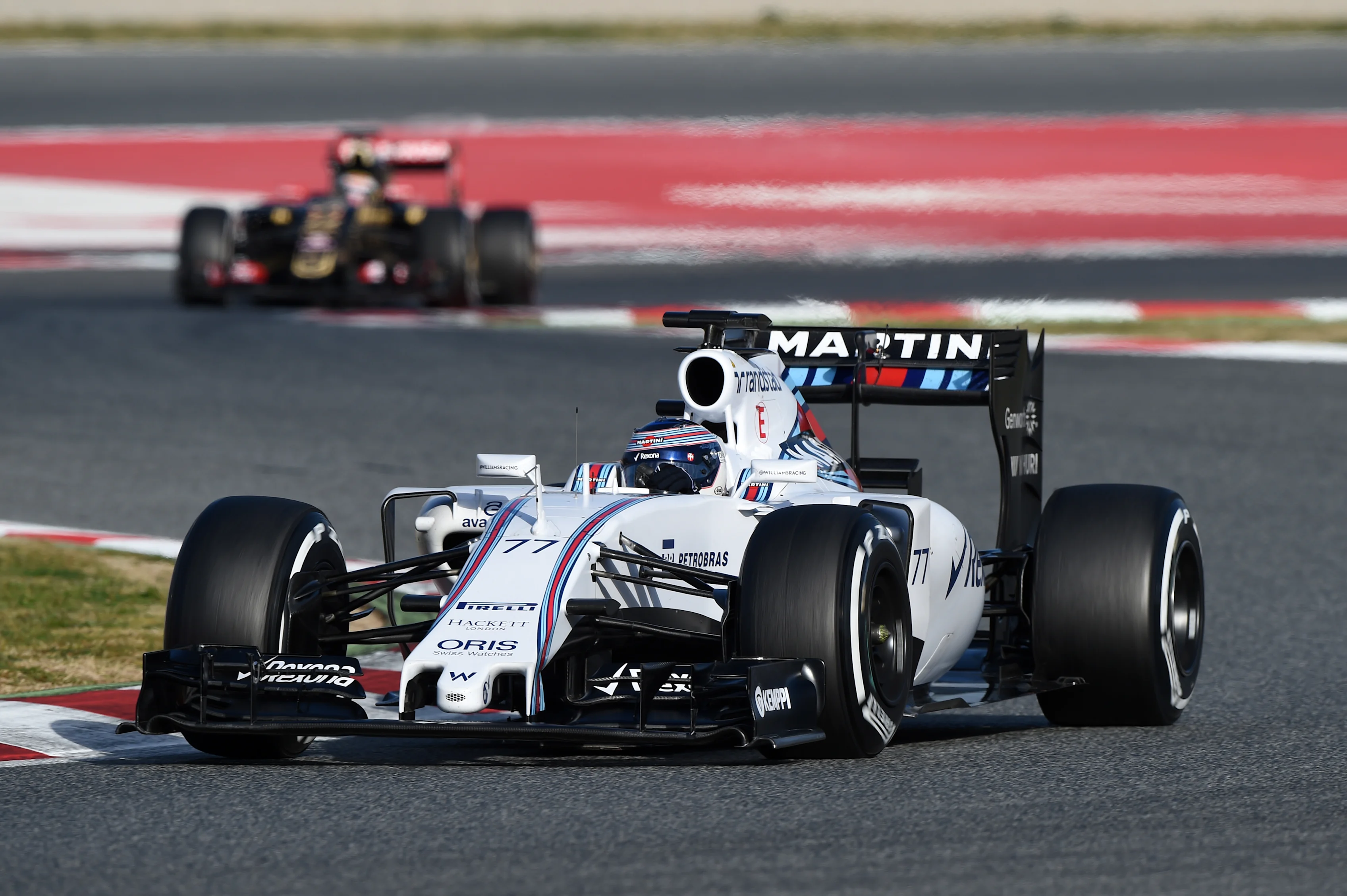 Valtteri Bottas (FIN) Williams FW37 at Formula One Testing, Day Two, Barcelona, Spain, 27 February 2015.

