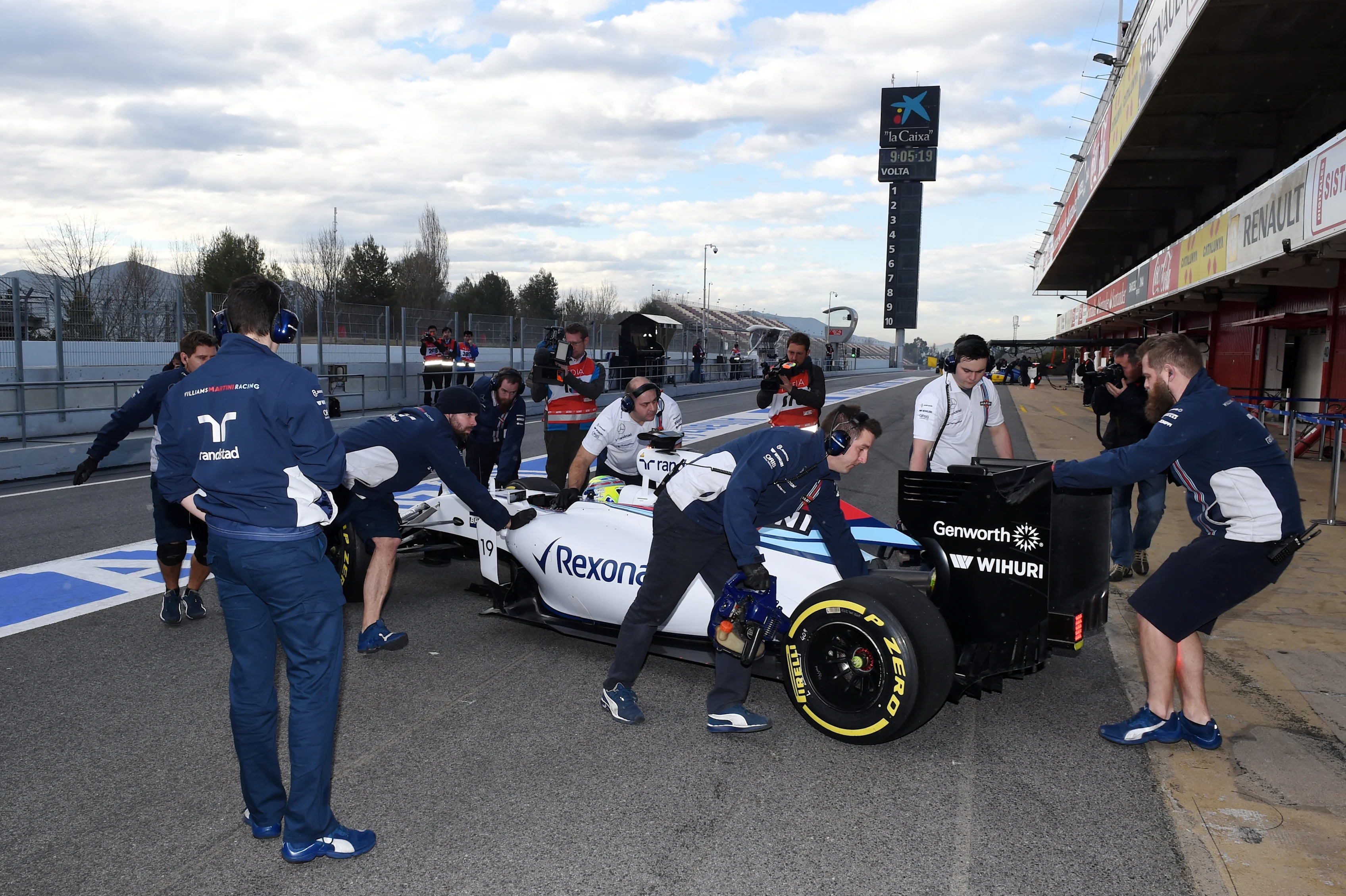 Felipe Massa (BRA) Williams  at Formula One Testing, Day One, Barcelona, Spain, 26 February 2015.