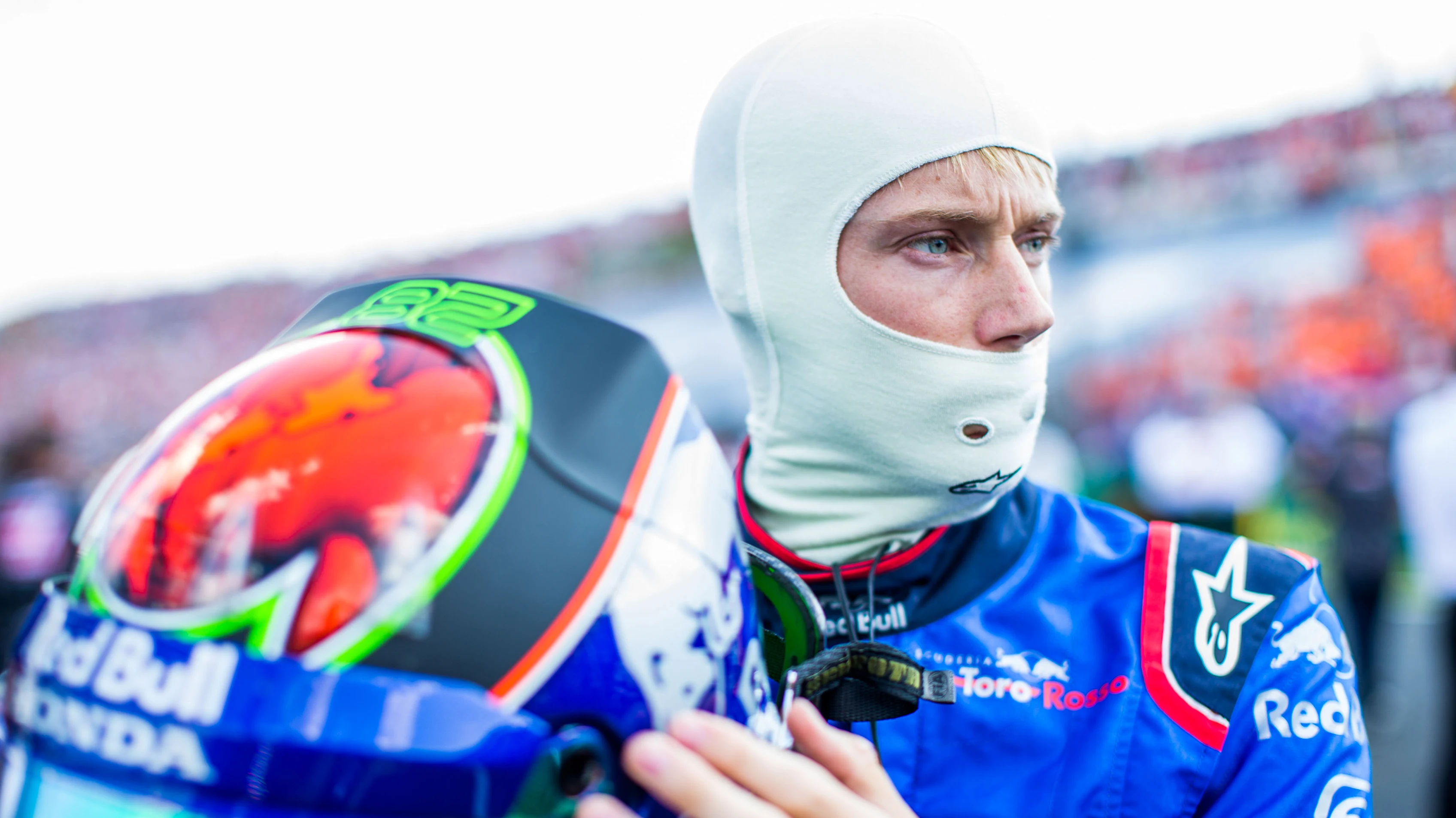 BUDAPEST, HUNGARY - JULY 29:  Brendon Hartley of Scuderia Toro Rosso and New Zealand  during the