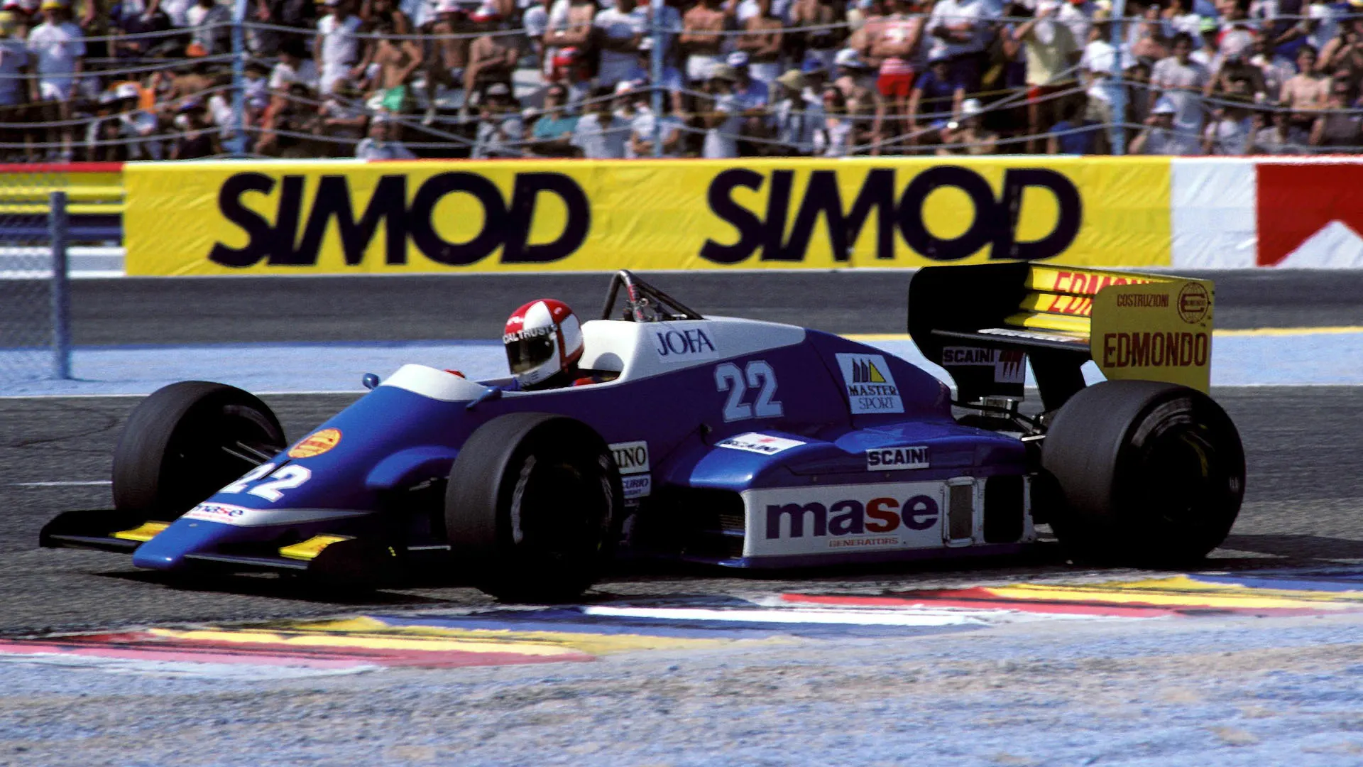 Allen Berg (CAN) Osella Alfa Romeo FA1G. Formula One World Championship, Rd8, French Grand Prix,