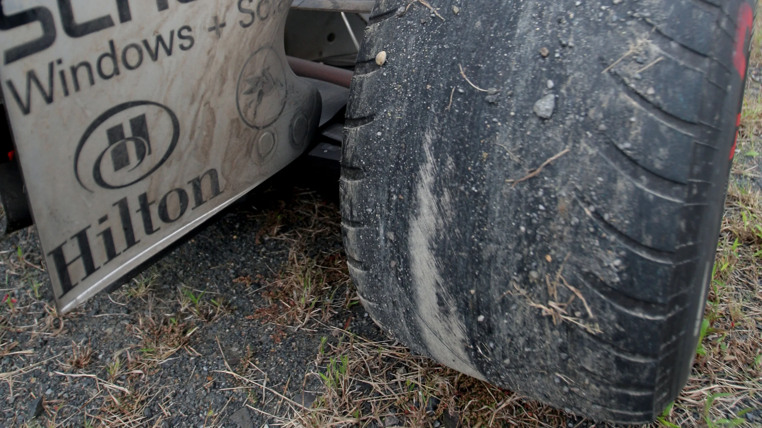 The rear tyres on Lewis Hamilton's McLaren Mercedes MP4/22 after he retired from the race. Formula One World Championship, Rd16, Chinese Grand Prix, Race Day, Shanghai International Circuit, Shanghai, China, Sunday 7 October 2007.
 © Sutton Motorsport Images