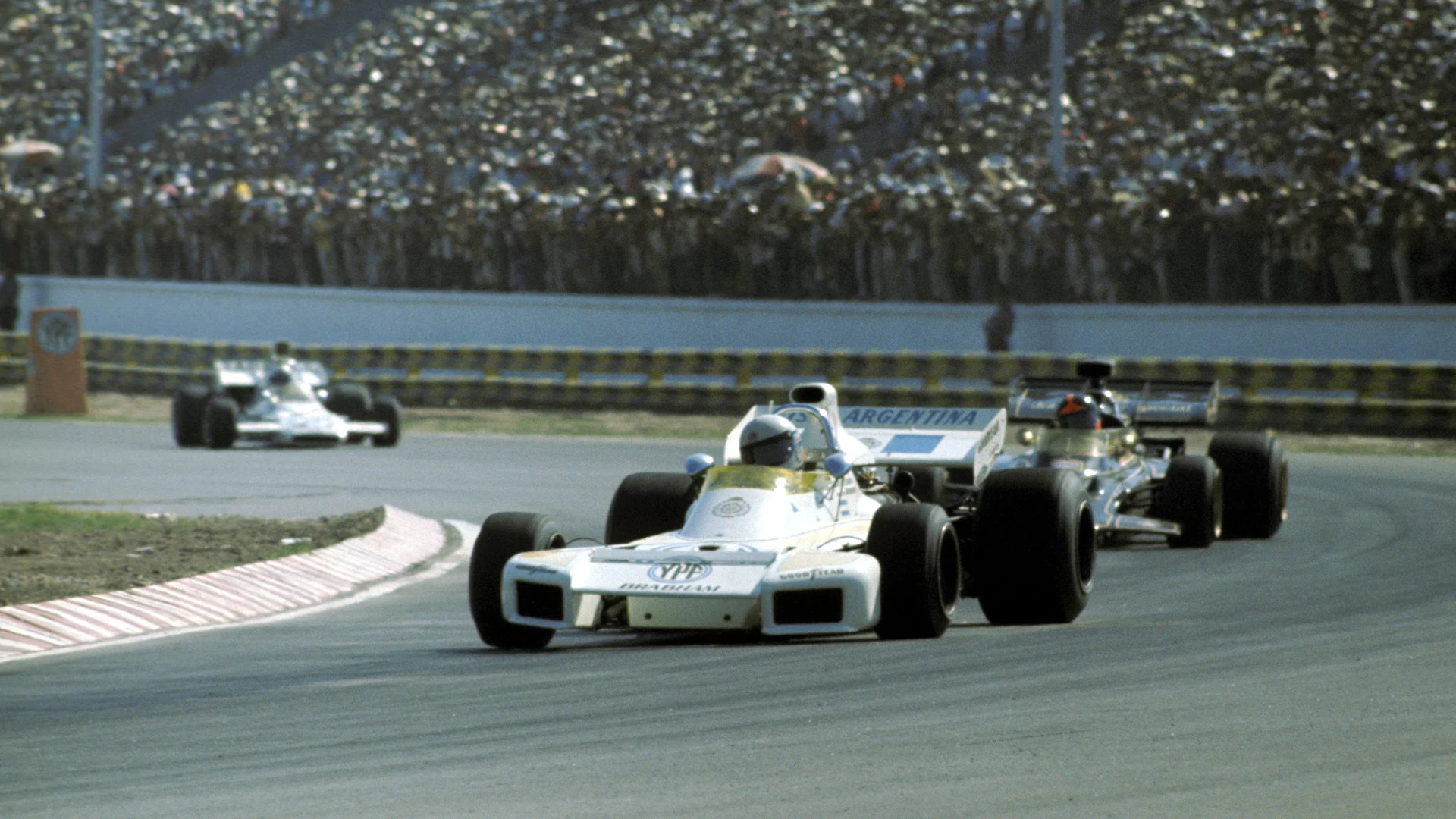 Carlos Reutemann (ARG) Brabham BT34 caused a sensation when he took pole position on his GP debut