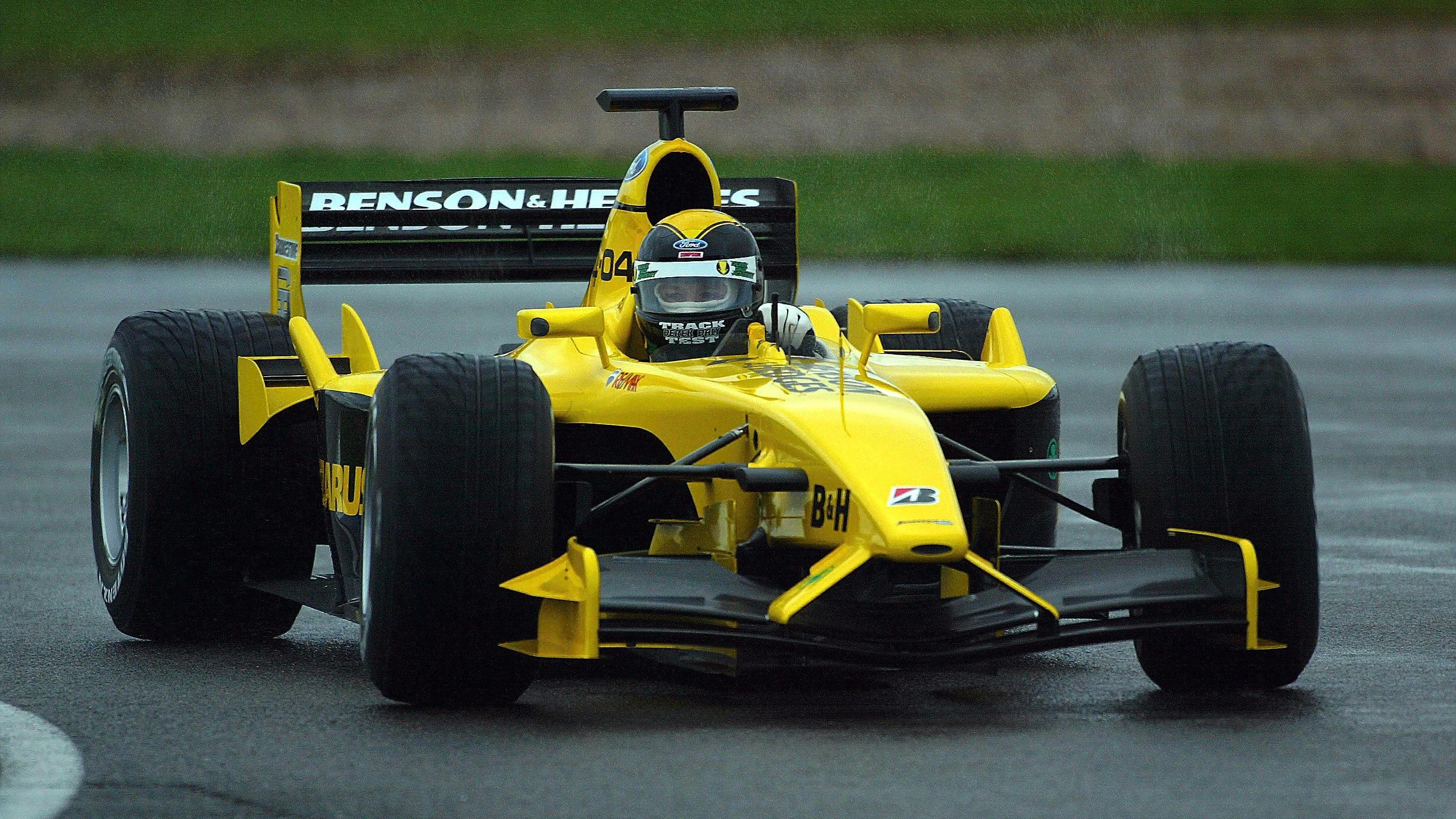 Derek Daly (IRE) tests a Jordan Ford EJ13.
Jordan Ford EJ14 Shakedown Test, Silverstone, England, 2