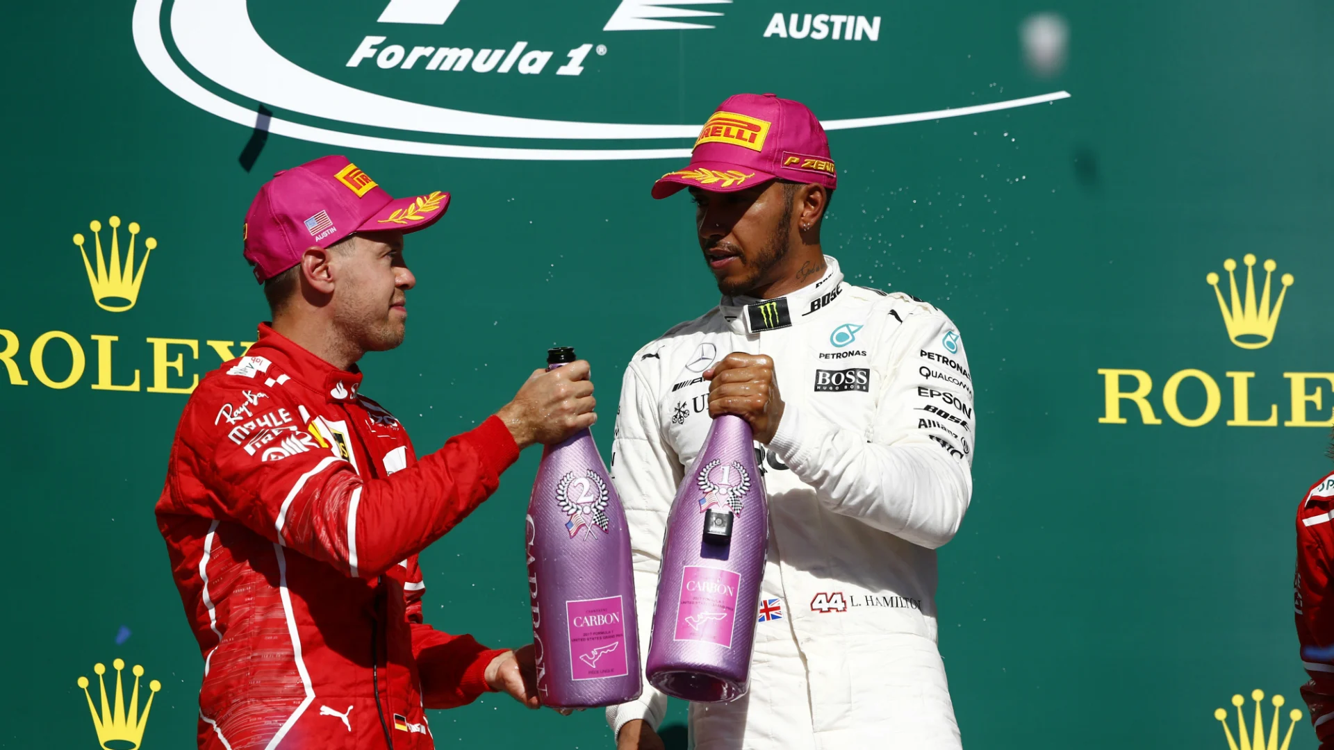 hamilton Vettel Austin podium