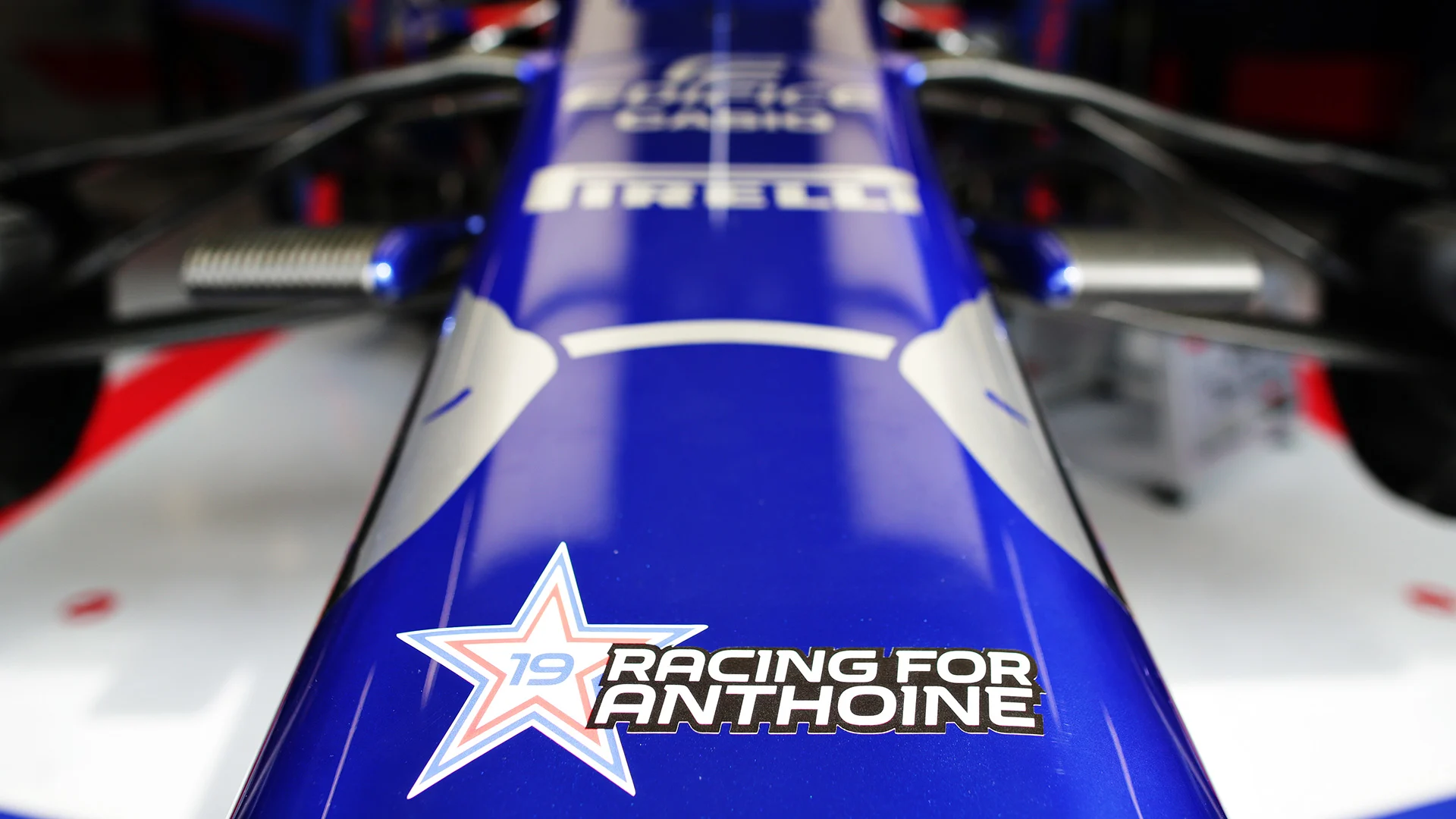 SPA, BELGIUM - SEPTEMBER 01: A tribute to the late Formula 2 driver Anthoine Hubert is seen on the