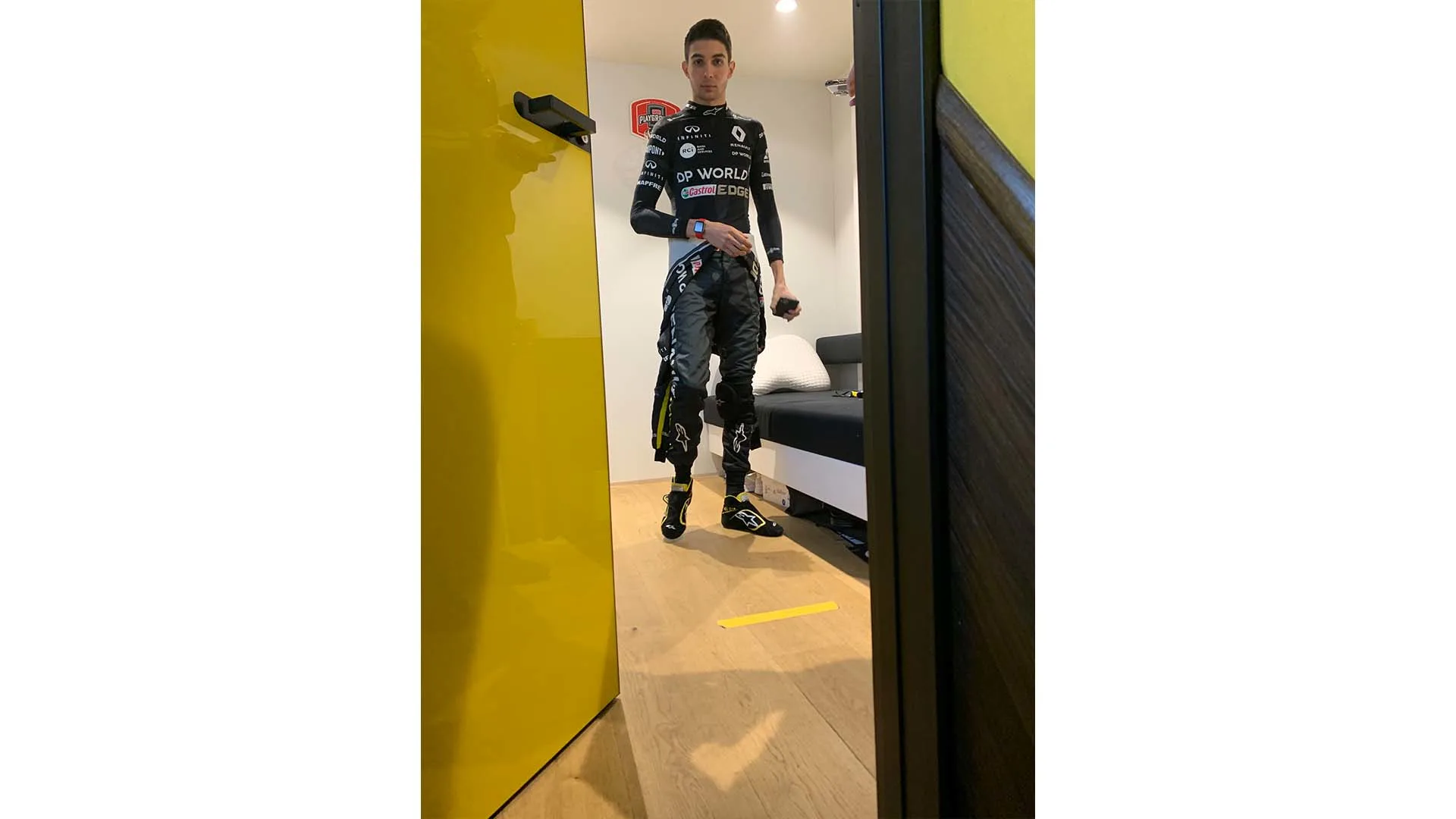 What does a driver do during a F1 track action delay like we had at the Nurburgring?