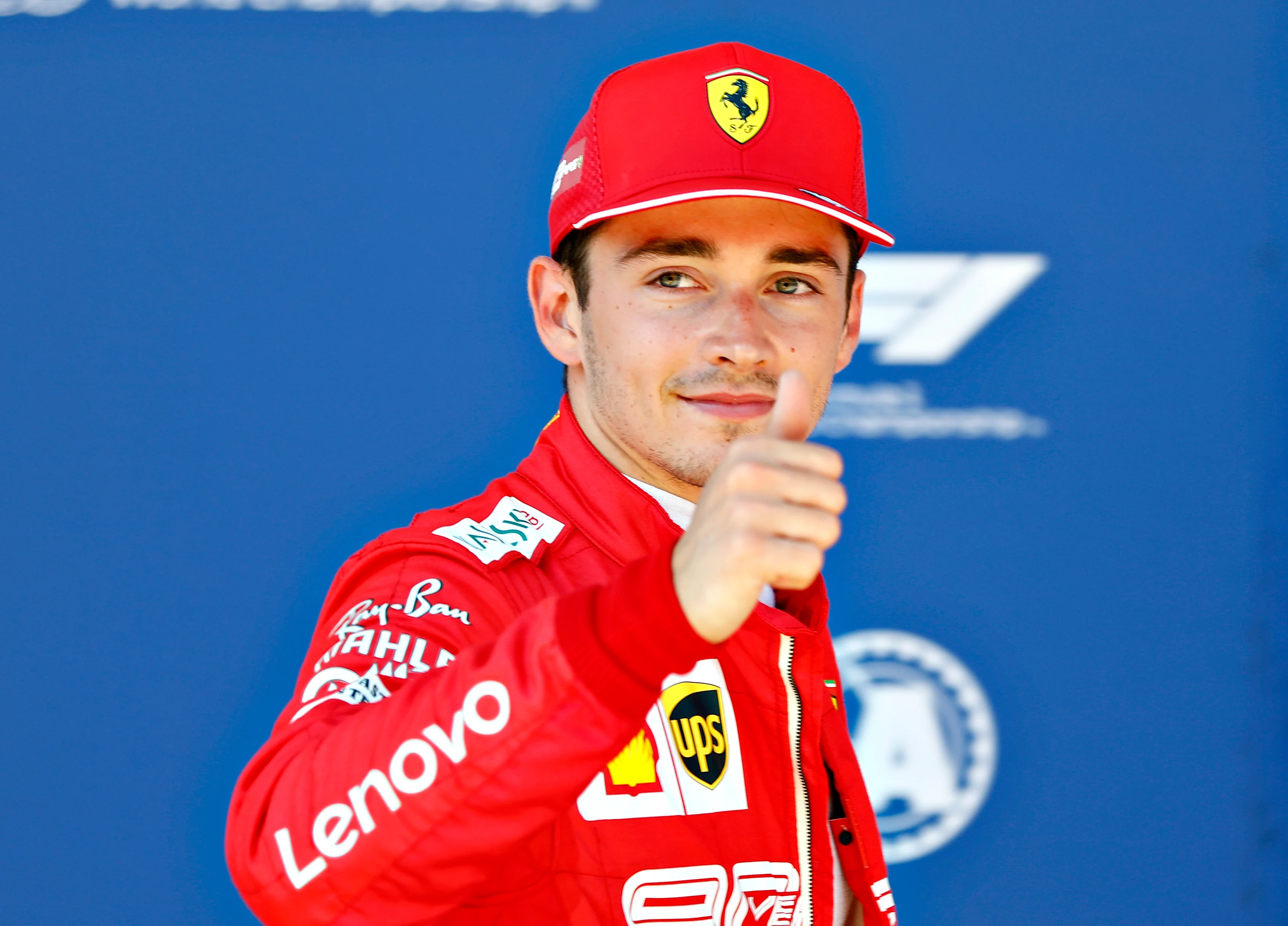 SPIELBERG, AUSTRIA - JUNE 29: Pole position qualifier Charles Leclerc of Monaco and Ferrari