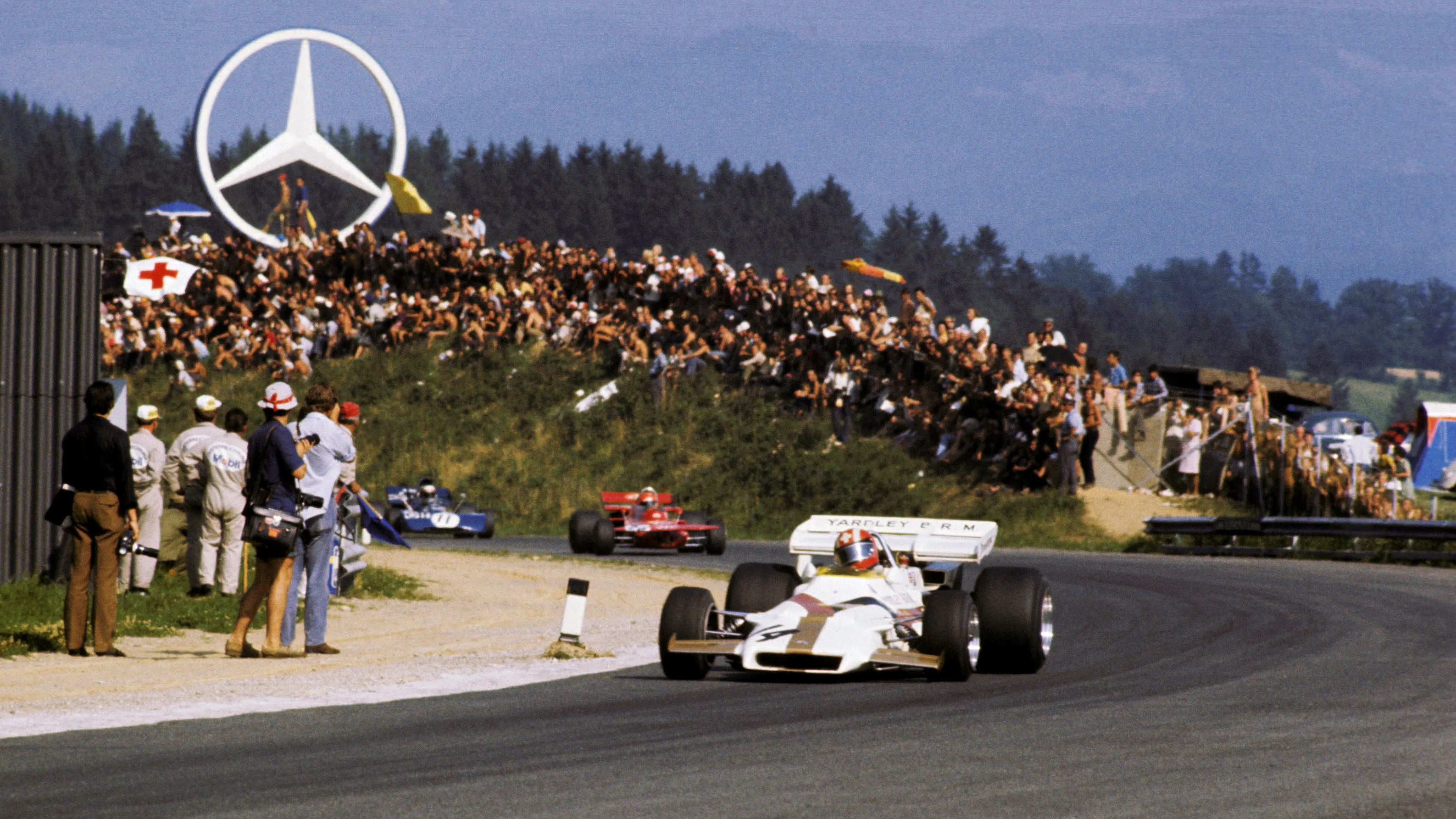 Jo Siffert (SUI) BRM P160 was a popular race winner. Austrian Grand Prix, Osterreichring, 15
