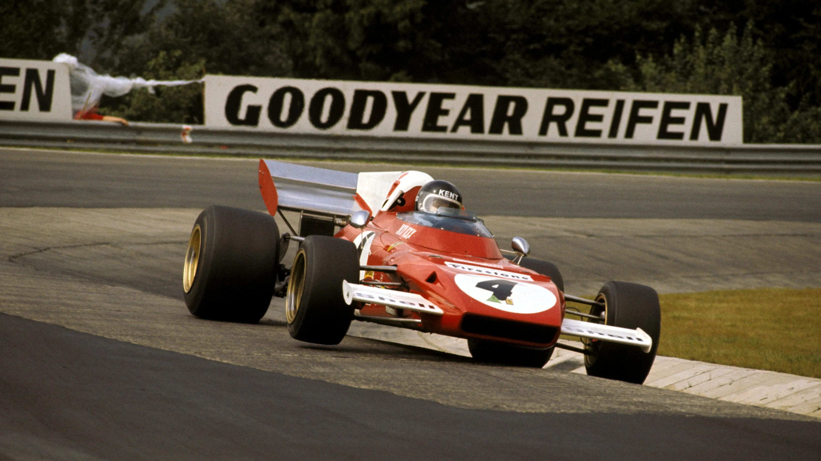 Race winner Jacky Ickx (BEL) Ferrari 312B. German Grand Prix, Nurburgring, 1 August 1972. BEST