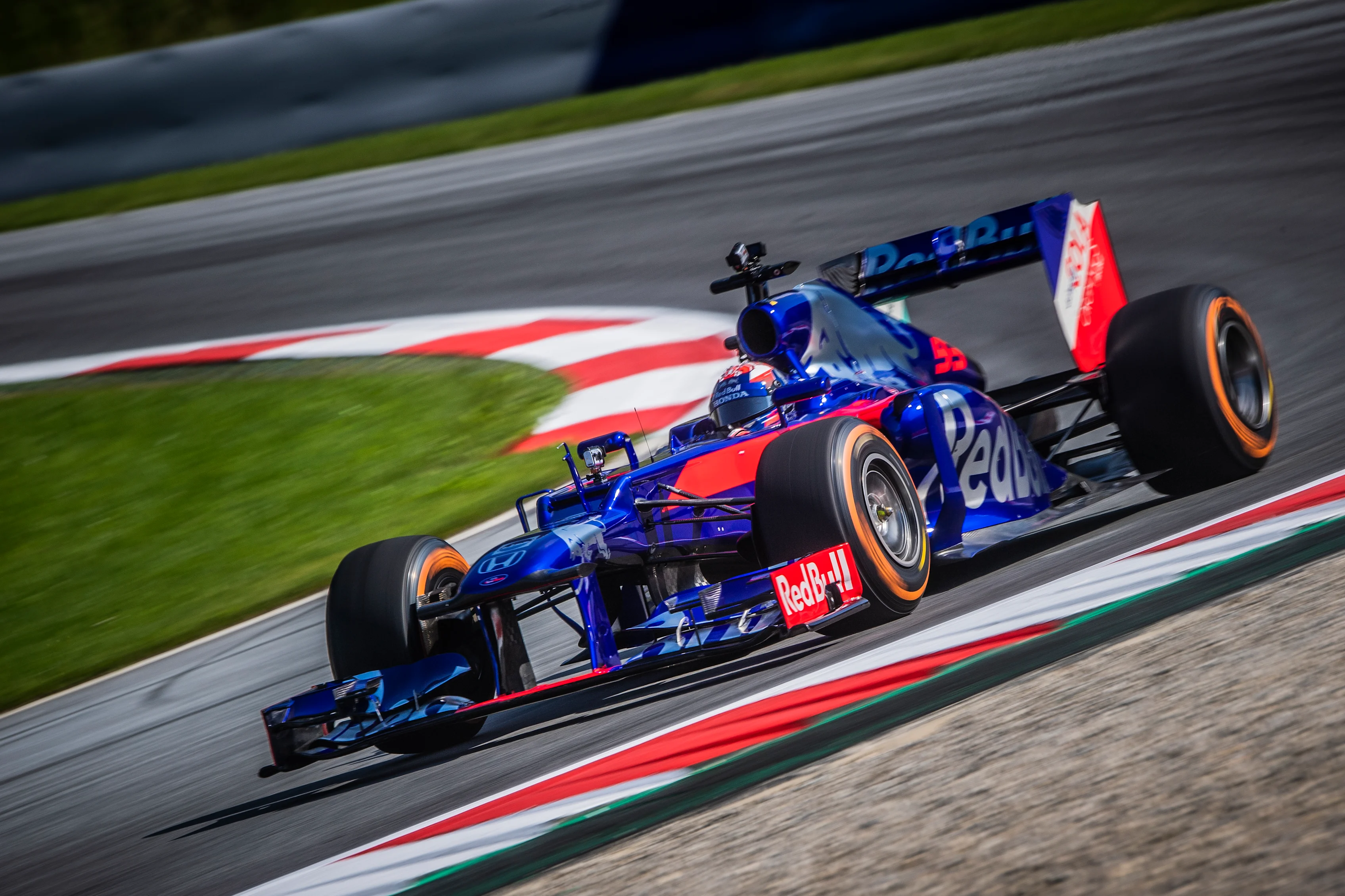 Marc Marquez races during the MotoGP takes on F1 in Spielberg, Austria on June 5, 2018 // Philip