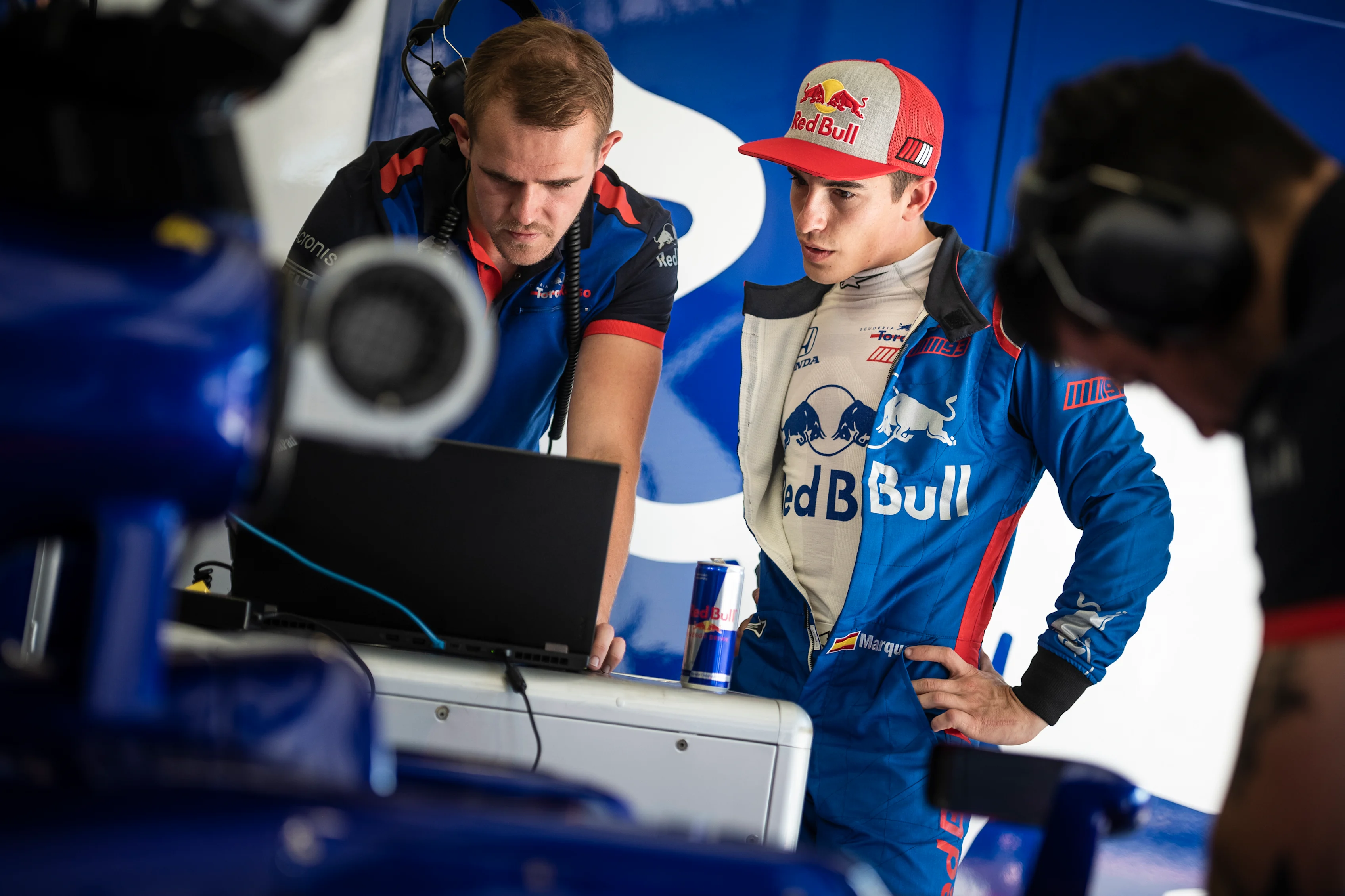 Marc Marquez during the MotoGP takes on F1 in Spielberg, Austria on June 5, 2018 // Philip