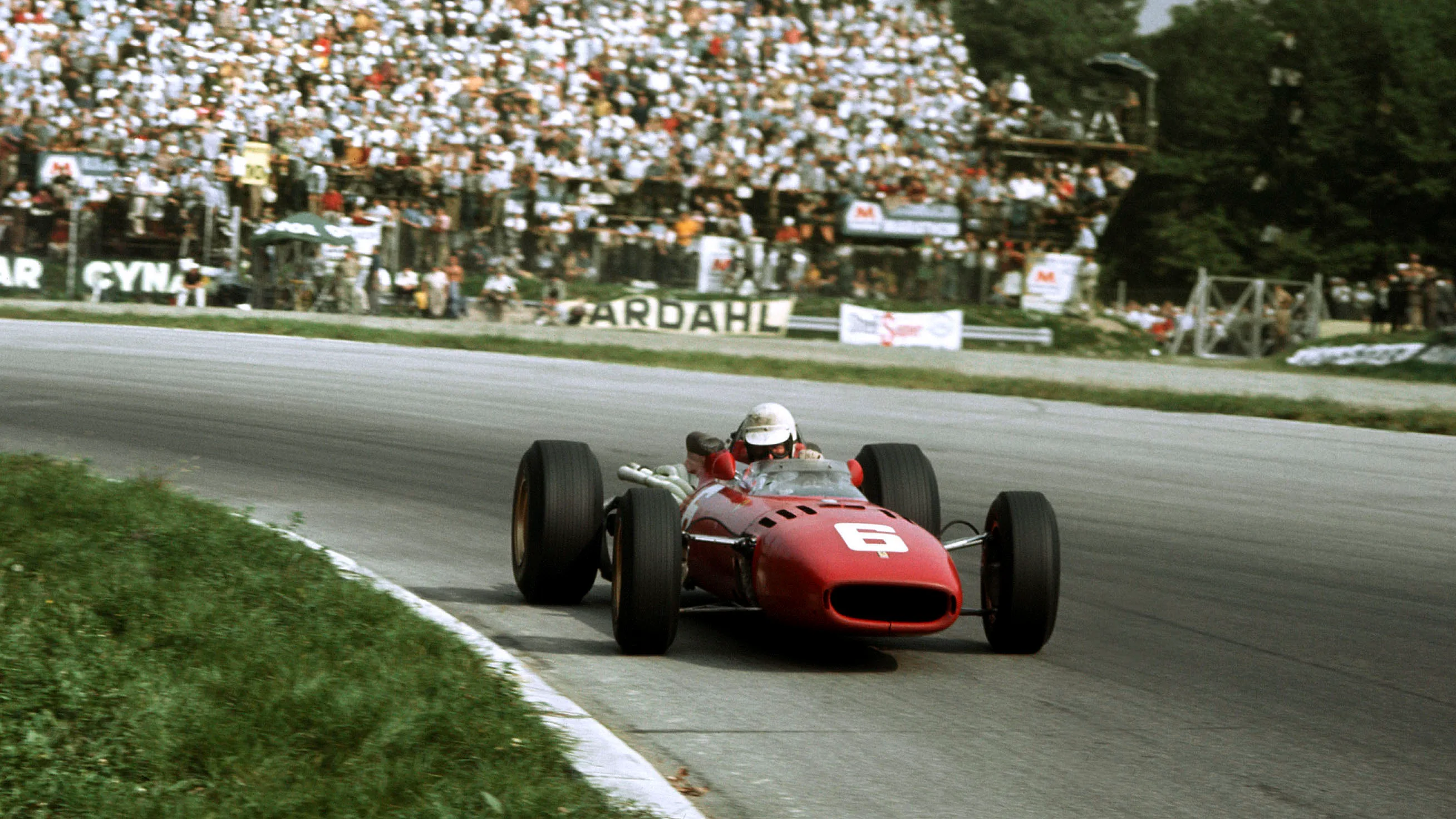  1966 Italian Grand Prix. Monza, Italy. 2-4 September 1966. Ludovico Scarfiotti (Ferrari 312)