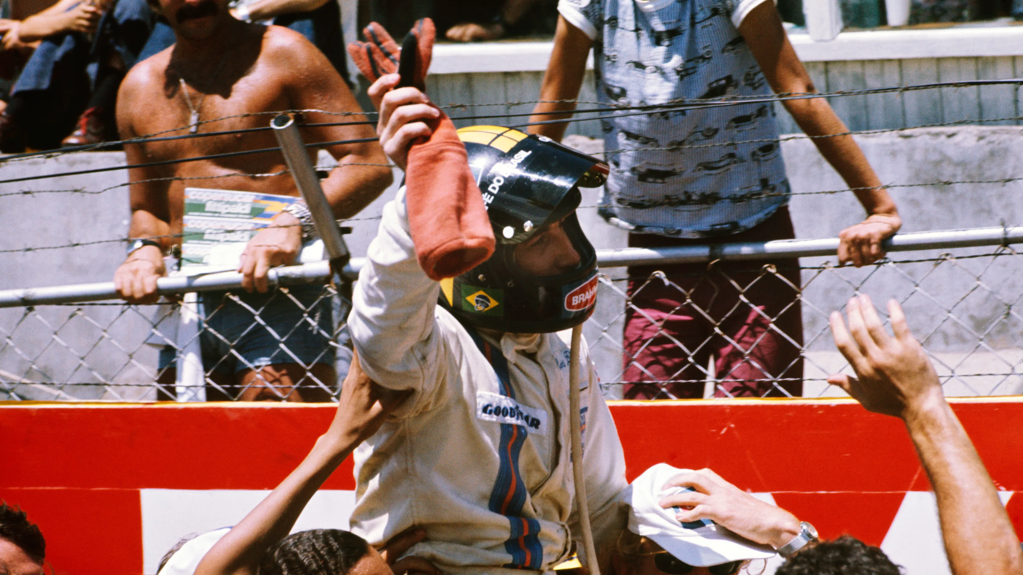 1975 Brazilian Grand Prix  Interlagos, Sao Paulo, Brazil. 24-26th January 1975.  Carlos Pace,