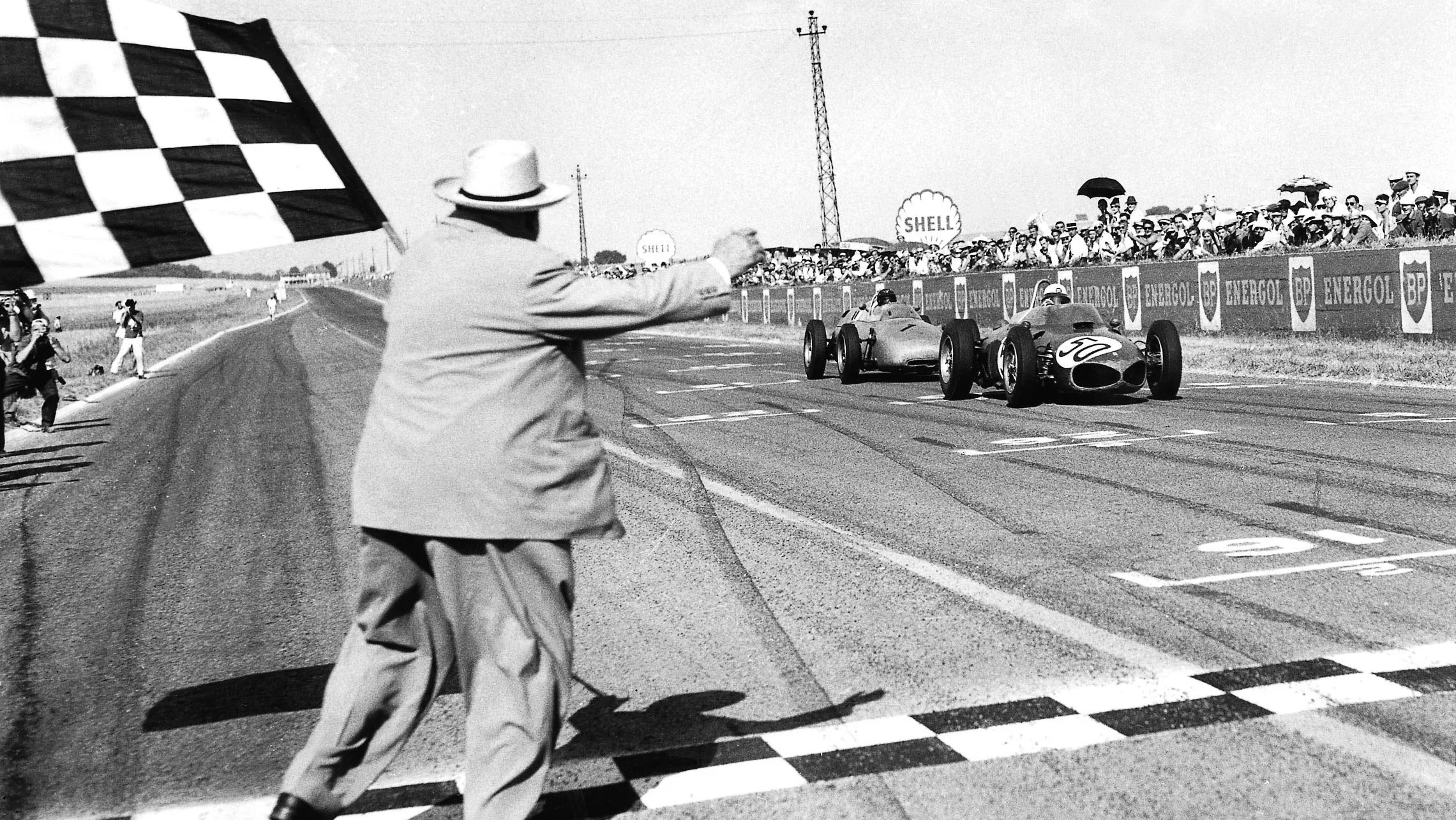 1961 French Grand Prix. Reims-Gueux, France. 30/6-2/7 1961. Giancarlo Baghetti (Ferrari 156)