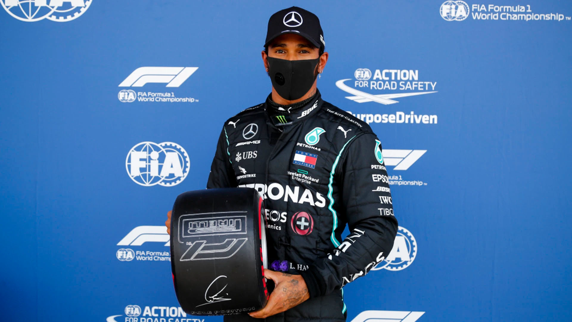 SILVERSTONE, UNITED KINGDOM - AUGUST 01: Pole Sitter Lewis Hamilton, Mercedes-AMG Petronas F1 with