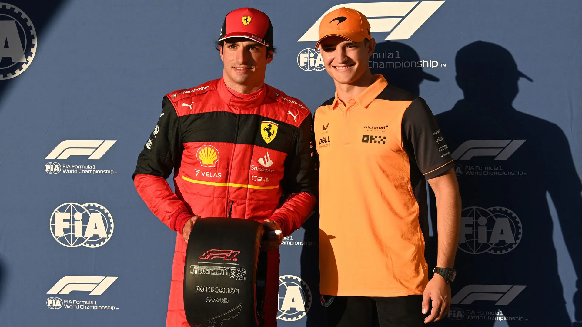 CIRCUIT OF THE AMERICAS, UNITED STATES OF AMERICA - OCTOBER 22: Pole man Carlos Sainz, Ferrari,