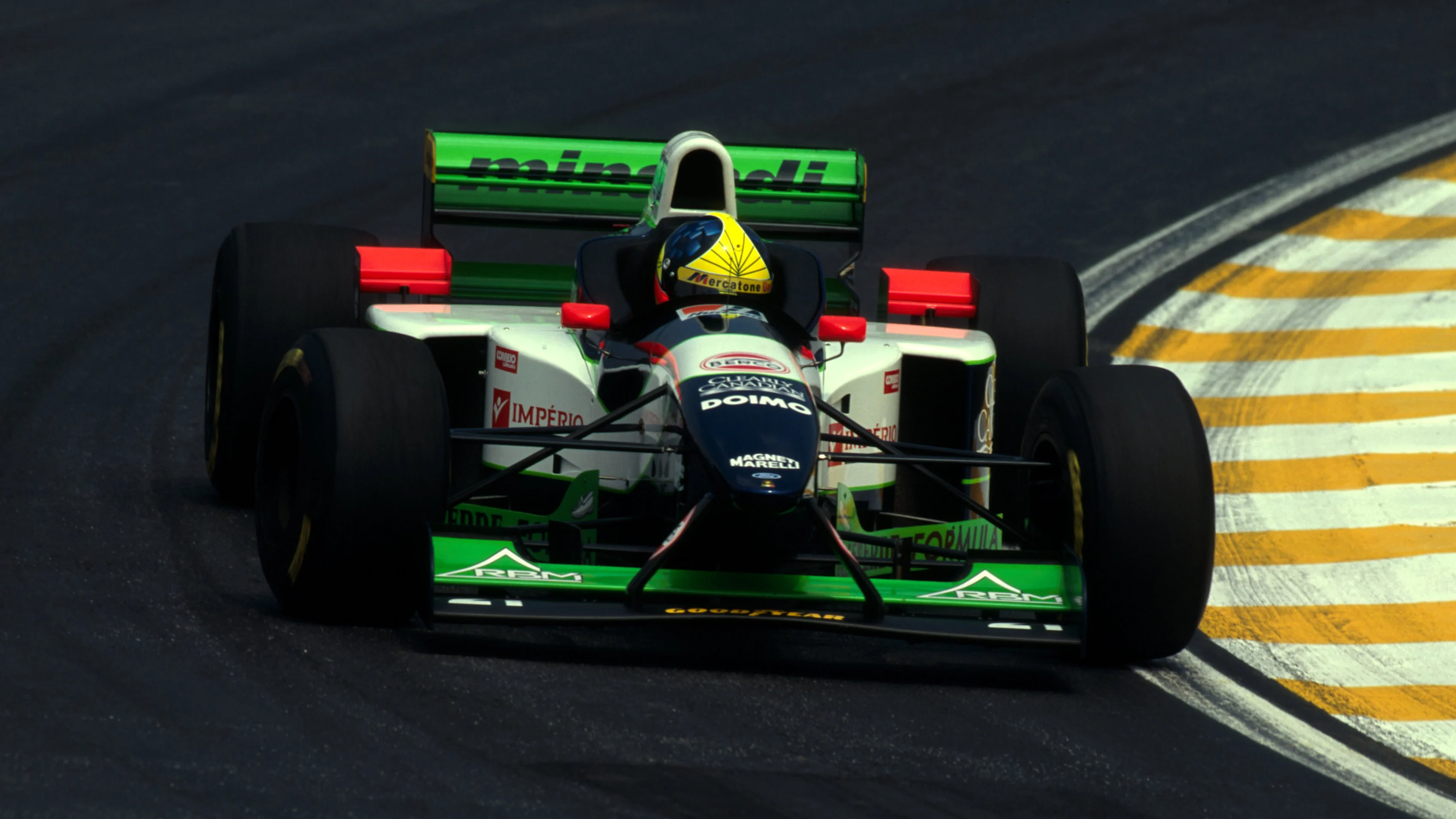Tarso Marques (BRA) Minardi Cosworth M195B. Formula One World Championship. Rd 2. Brazilian Grand