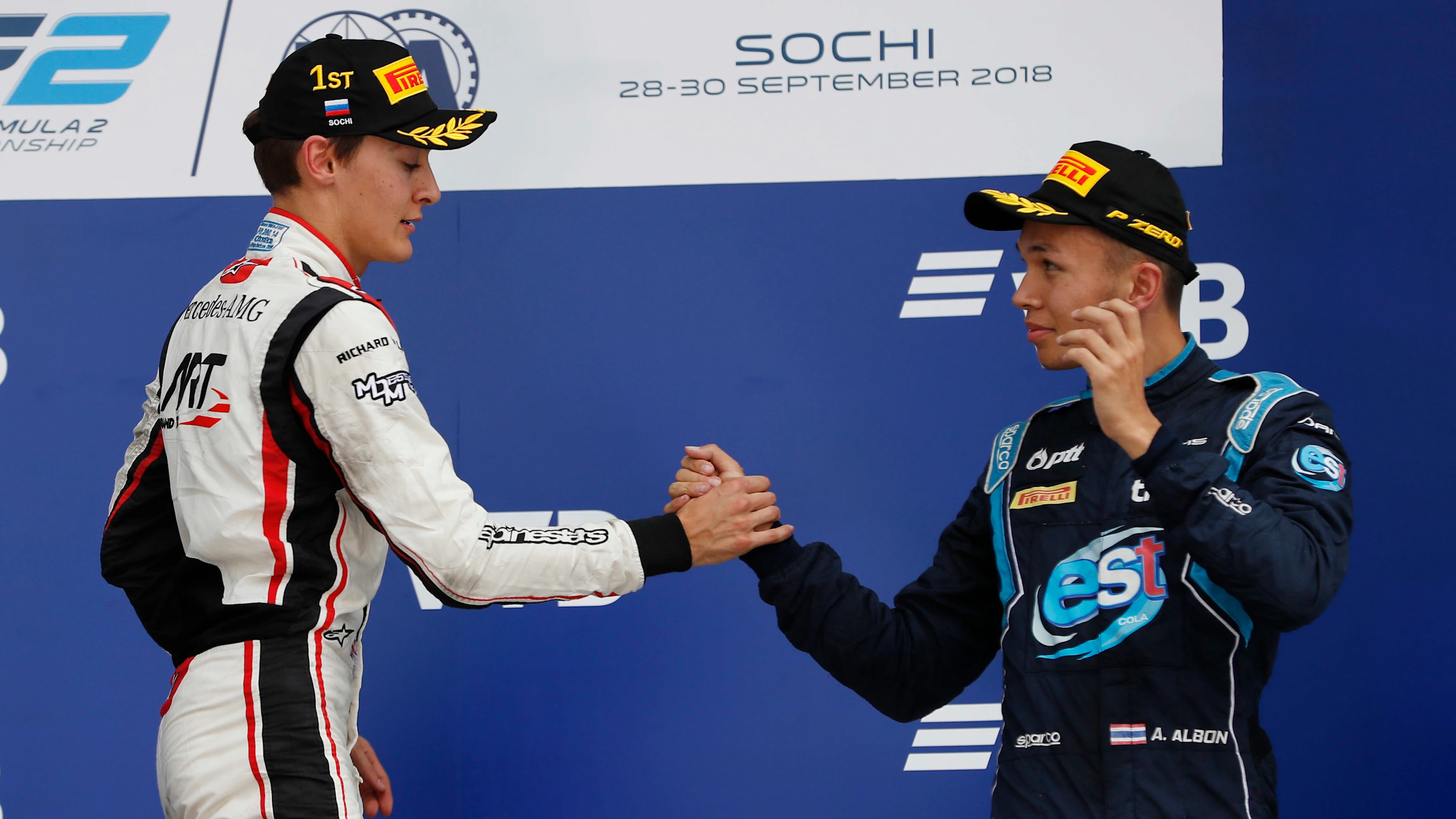 SOCHI AUTODROM, RUSSIAN FEDERATION - SEPTEMBER 30: George Russell (GBR, ART Grand Prix), Alexander