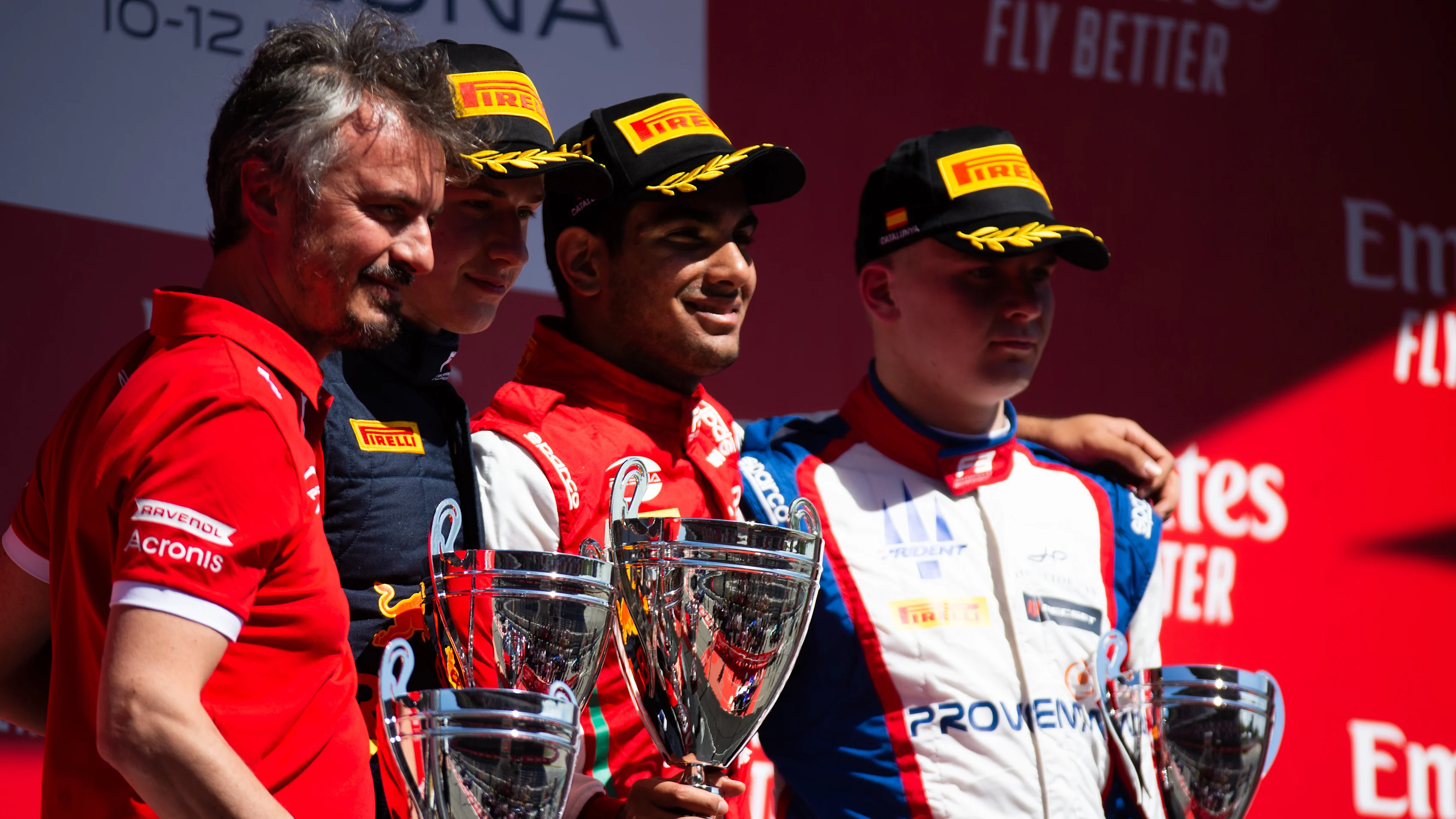 CIRCUIT DE BARCELONA-CATALUNYA, SPAIN - MAY 12: Jehan Daruvala (IND, PREMA Racing) Juri Vips (EST,