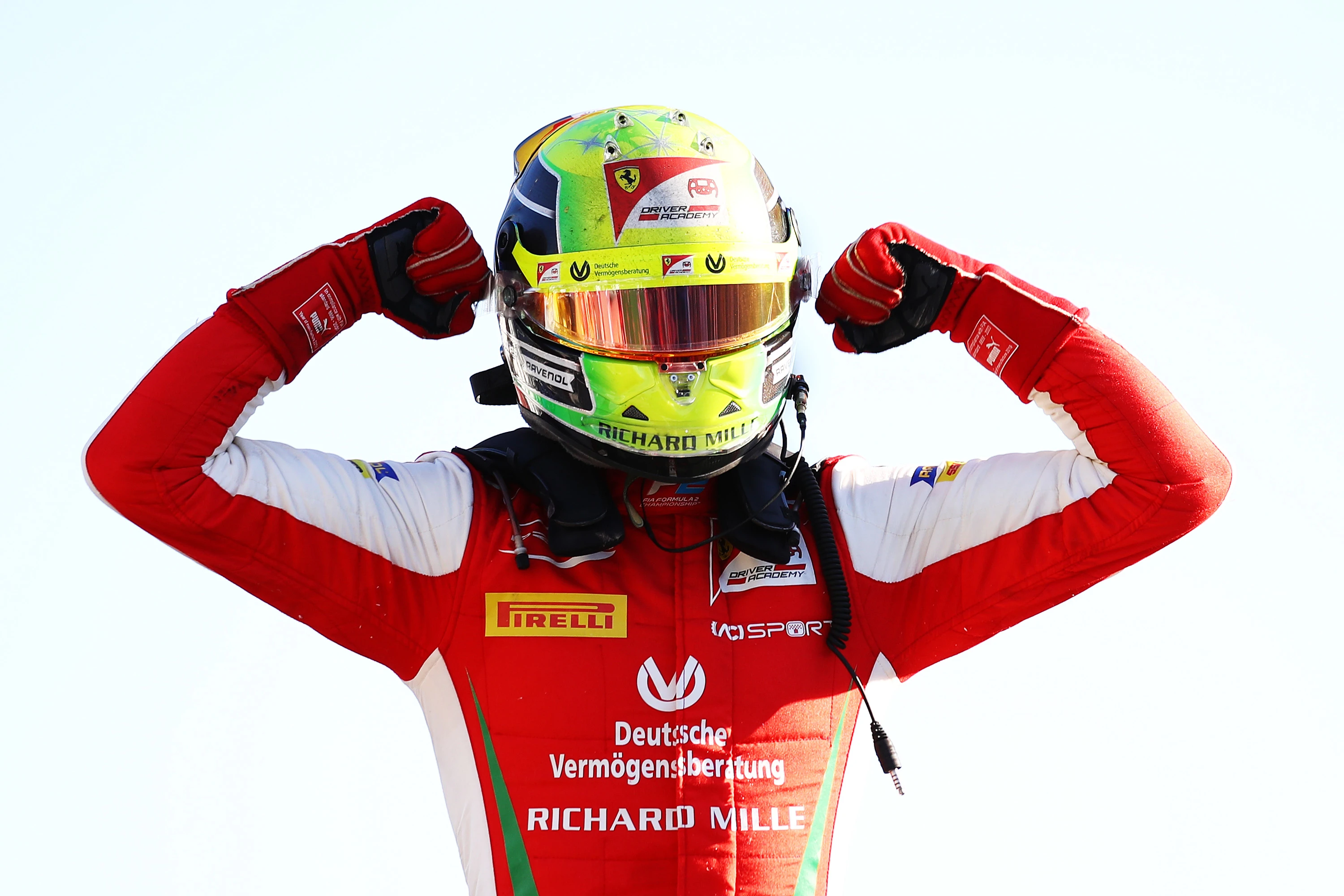 MONZA, ITALY - SEPTEMBER 05: Race winner Mick Schumacher of Germany and Prema Racing (20)