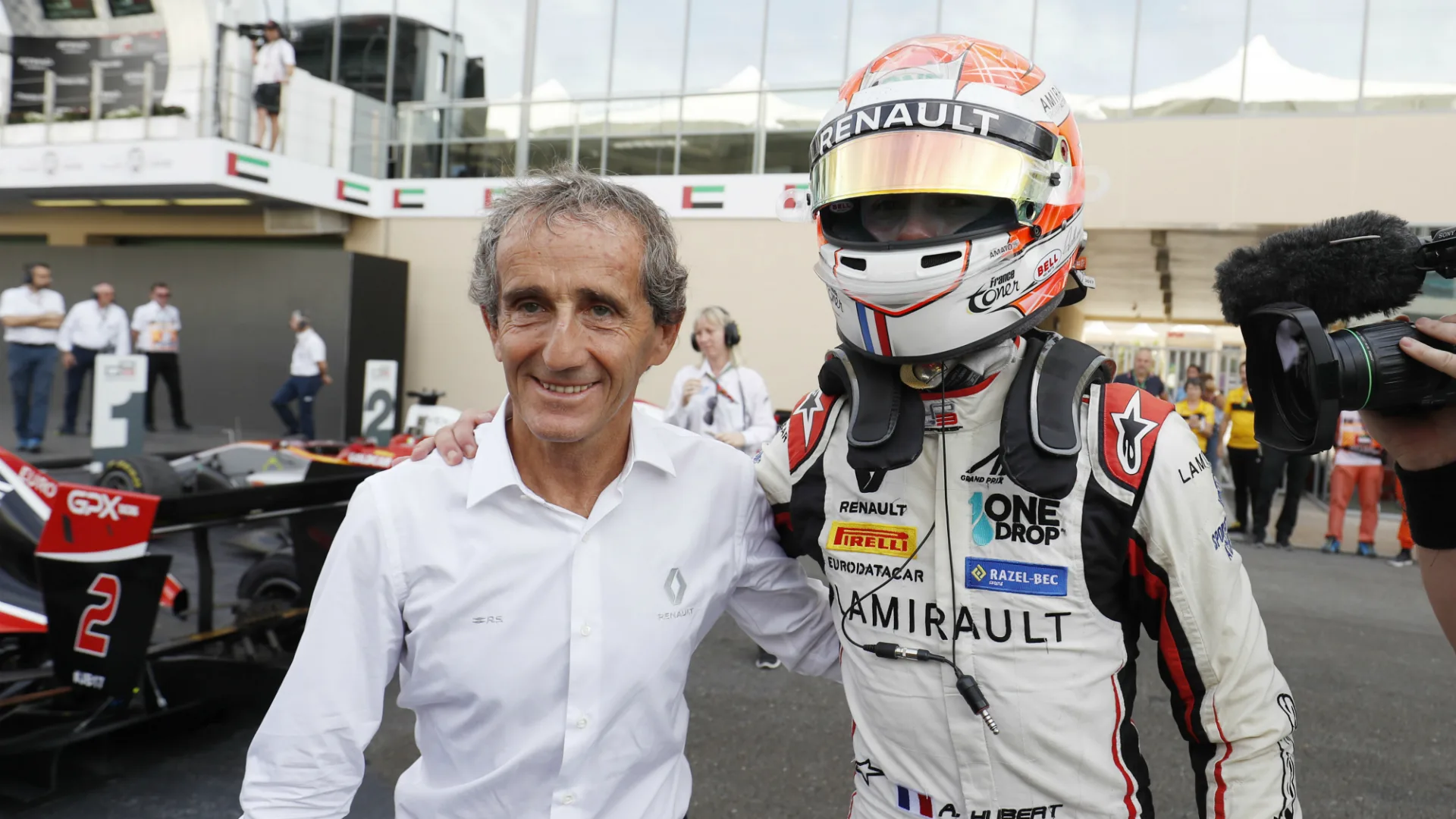 Hubert with Prost Abu