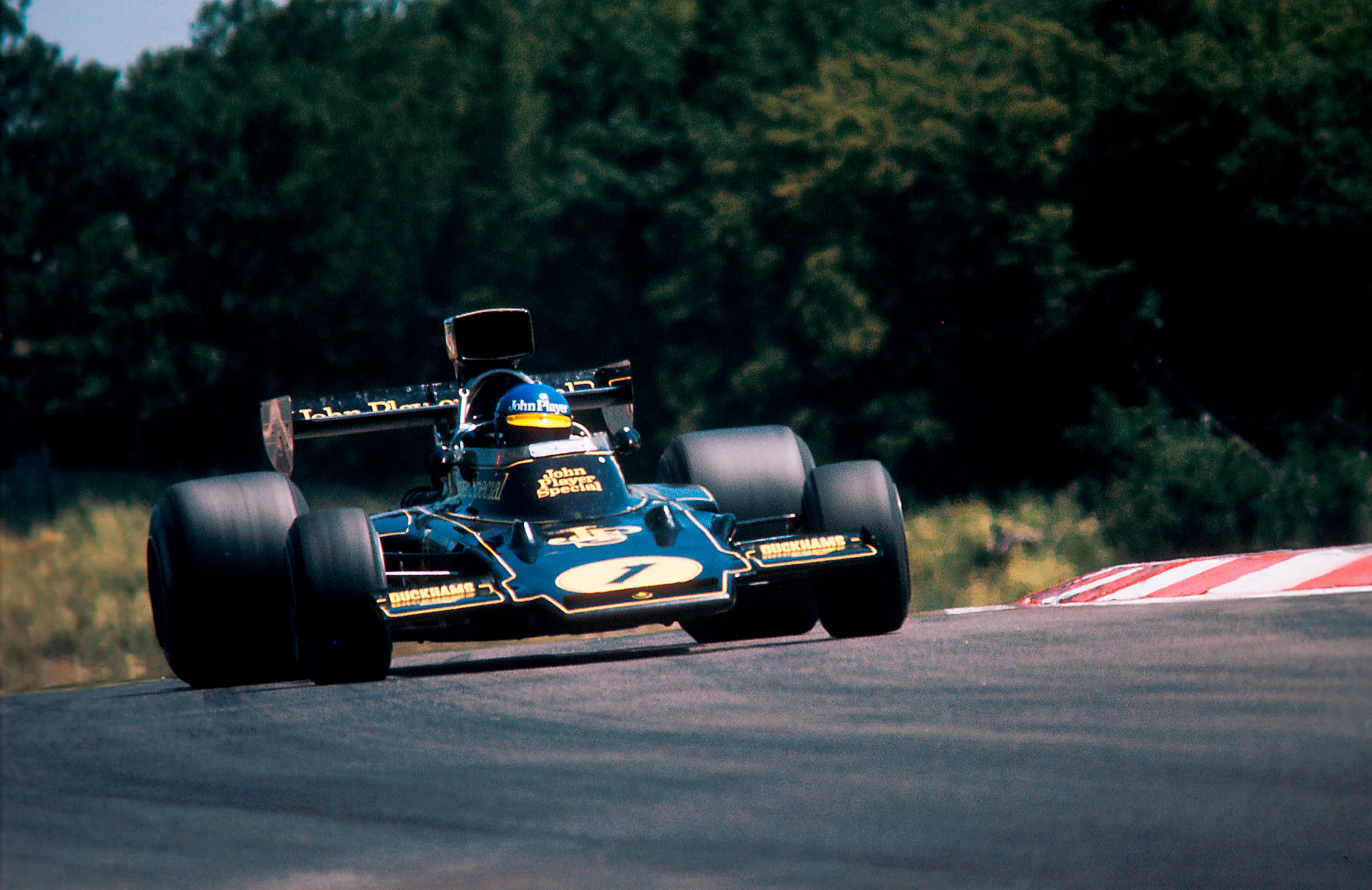 1974 French Grand Prix.
Dijon-Prenois, France.
5-7 July 1974.
Ronnie Peterson (Lotus 72E Ford) 1st