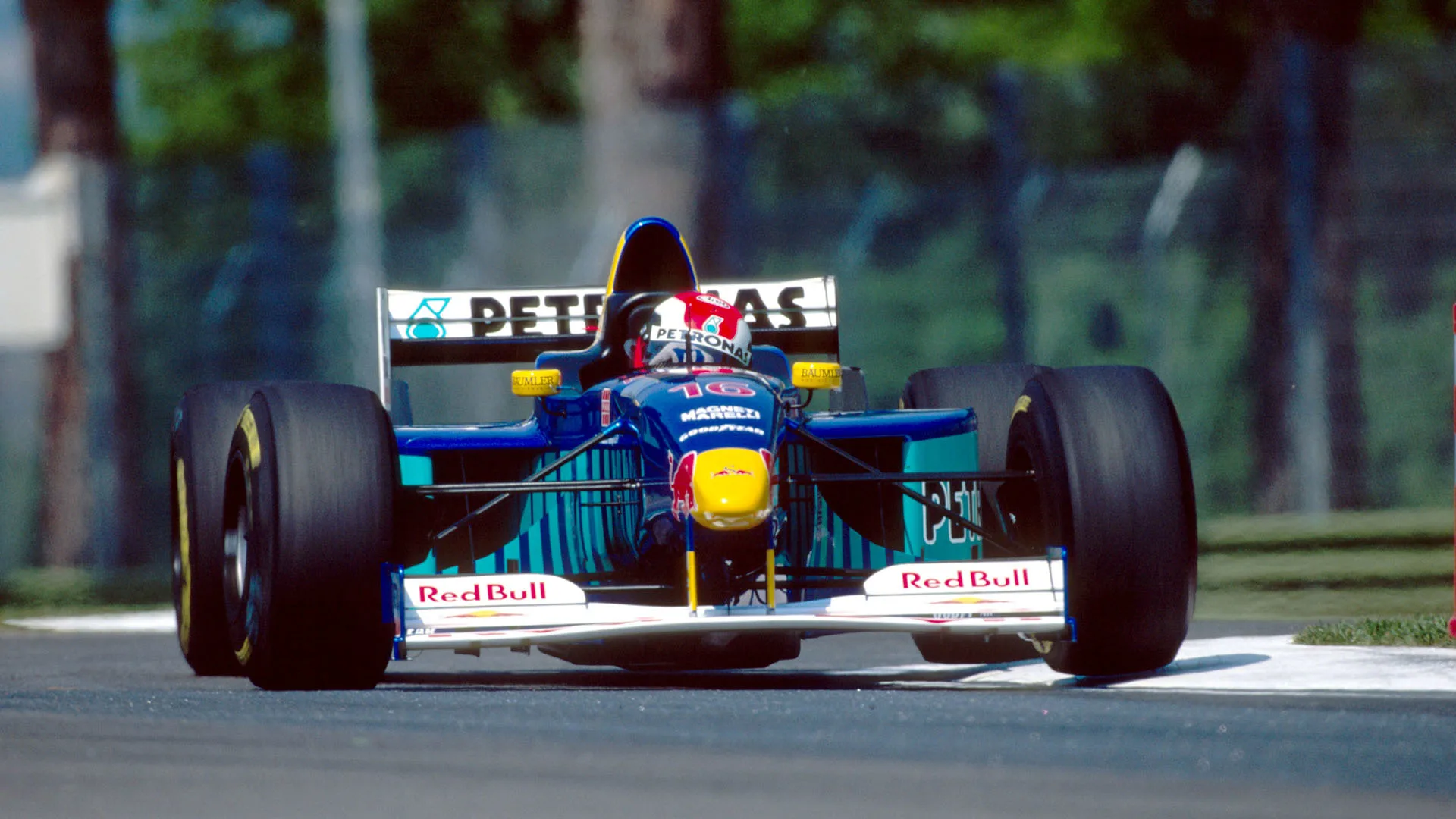 Johnny Herbert (GBR) Sauber Petronas C17.  Formula One World Championship, San Marino Grand Prix,