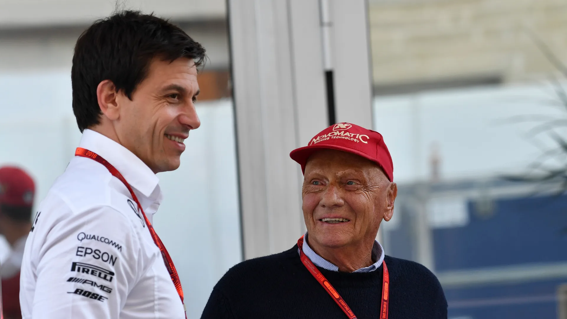 www.sutton-images.com

Toto Wolff (AUT) Mercedes AMG F1 Director of Motorsport and Niki Lauda (AUT)