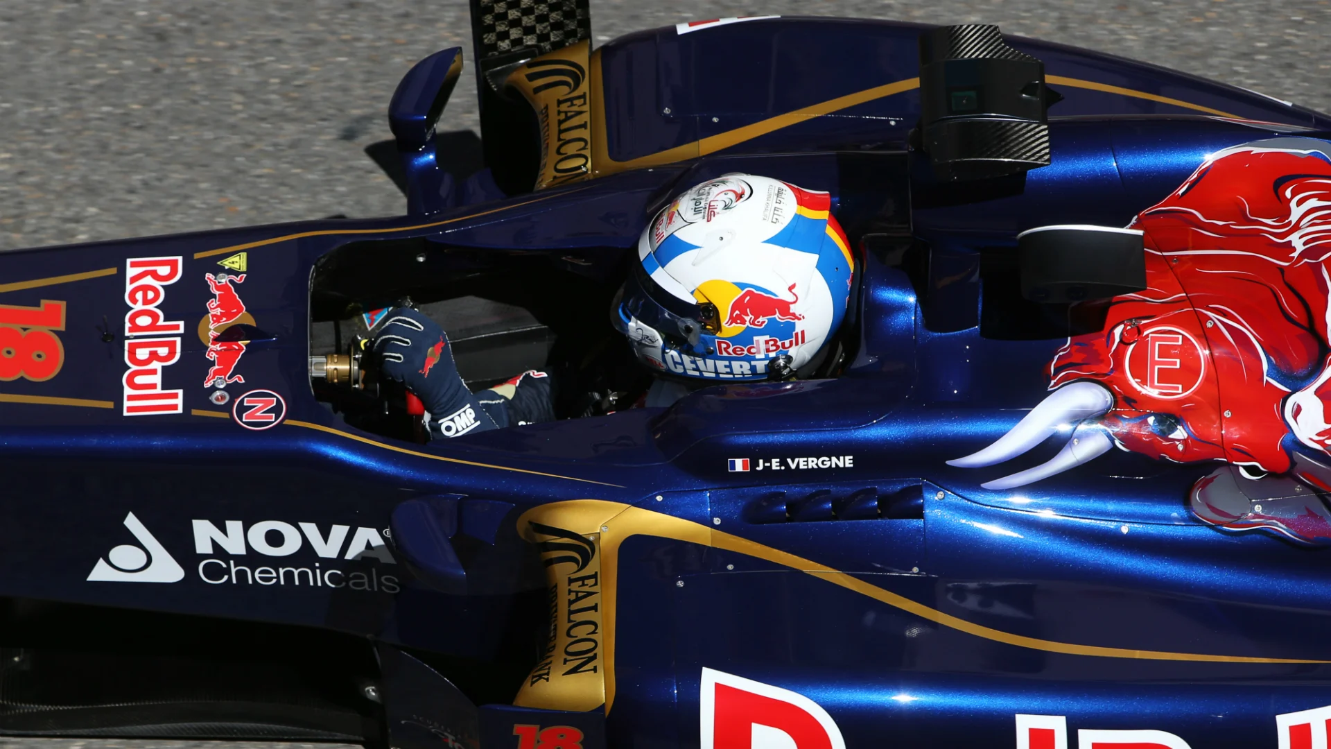 The tribute… Clearly proud of his country’s racing heritage, a year on from the Alesi lid, Jean-Eric Vergne wore the colours of another famous French racer, Francois Cevert, at the Monaco Grand Prix.