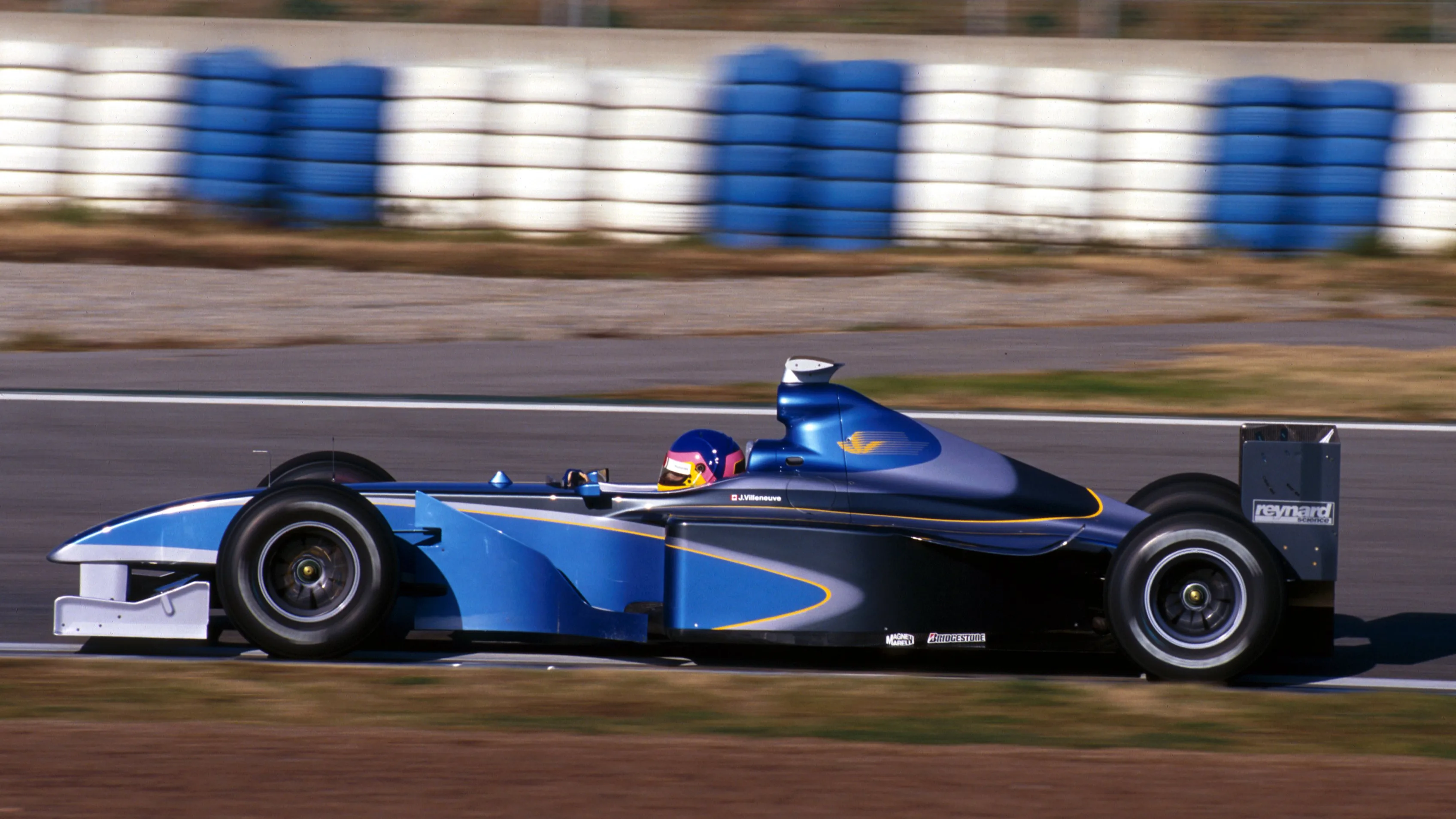 Jacques Villeneuve (CDN) BAR 001 Mecachrome. Formula One Testing, Barcelona, Spain, 13-15 January
