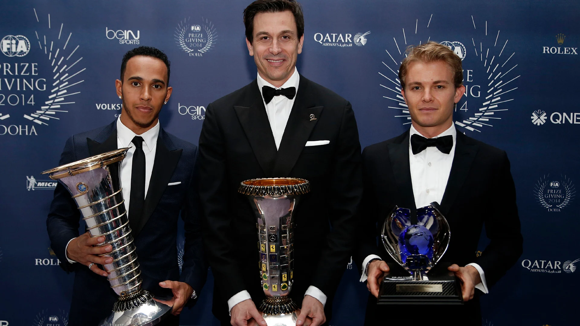 Lewis Hamilton (GBR) Mercedes AMG F1, Toto Wolff (AUT) Mercedes AMG F1 Director of Motorsport and