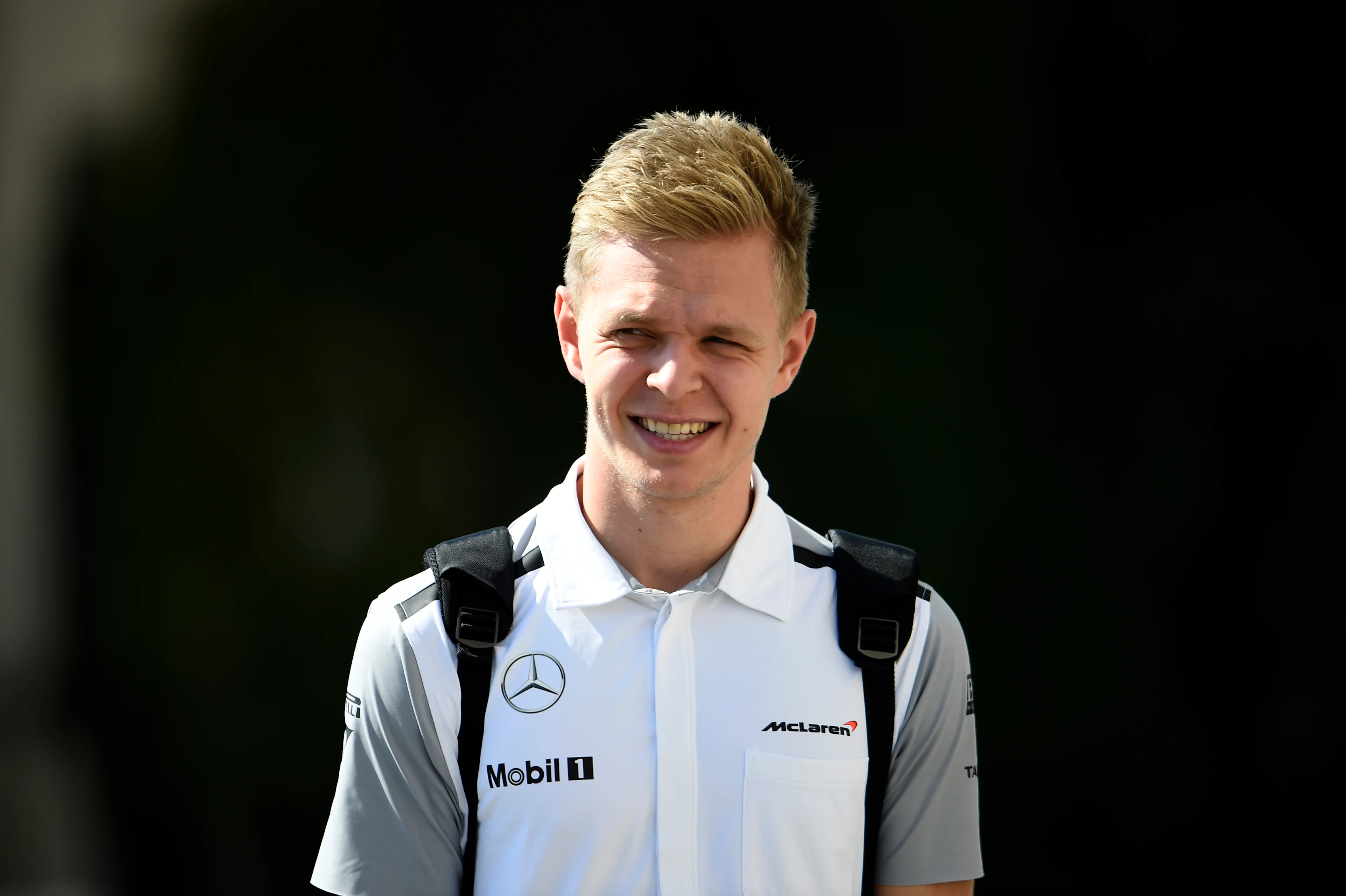 Kevin Magnussen (DEN) McLaren.
Formula One World Championship, Rd19, Abu Dhabi Grand Prix, Race, Yas Marina Circuit, Abu Dhabi, UAE, Sunday 23 November 2014.
