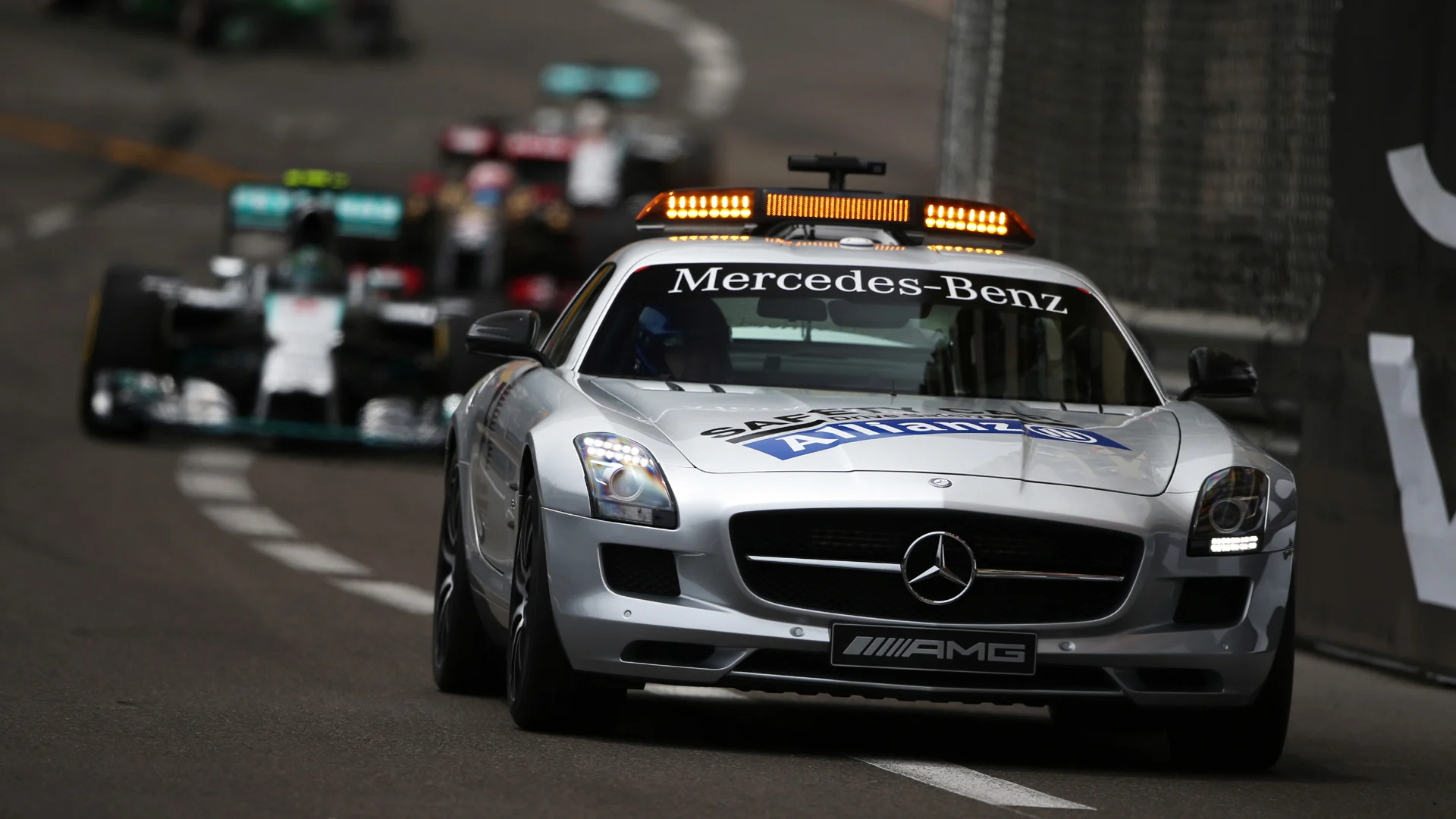 Safety car leads the field. Formula One World Championship, Rd6, Monaco Grand Prix, Race,