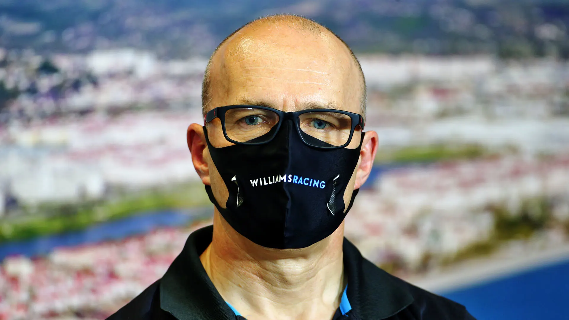 Simon Roberts (GBR) Williams Racing F1 Acting Team Principal in the FIA Press Conference.
25.09.2020. Formula 1 World Championship, Rd 10, Russian Grand Prix, Sochi Autodrom, Sochi, Russia, Practice Day.
- www.xpbimages.com, EMail: requests@xpbimages.com © Copyright: 
FIA Pool Image for Editorial Use Only