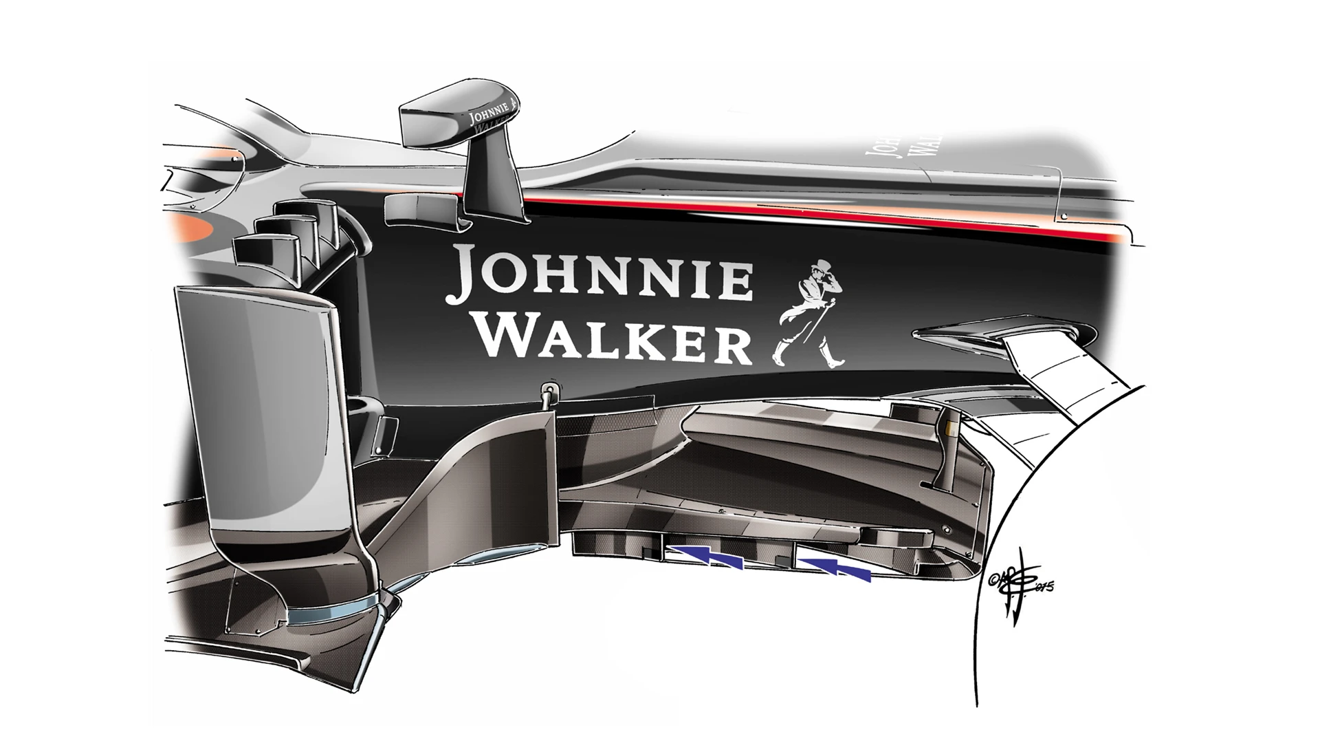 McLaren MP4-30 - Spa-Francorchamps tea tray