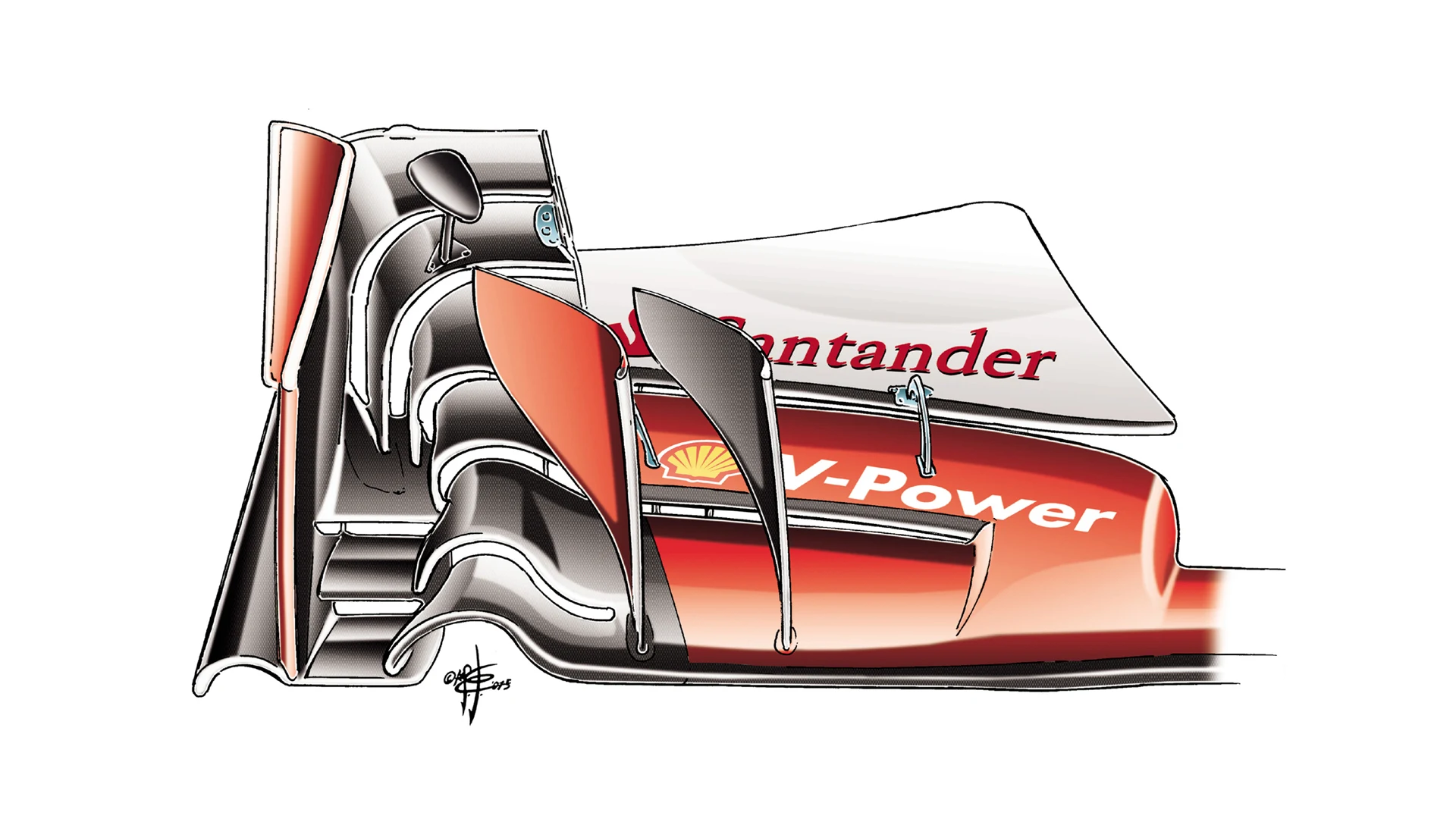 Ferrari SF15-T - Spa-Francorchamps front wing