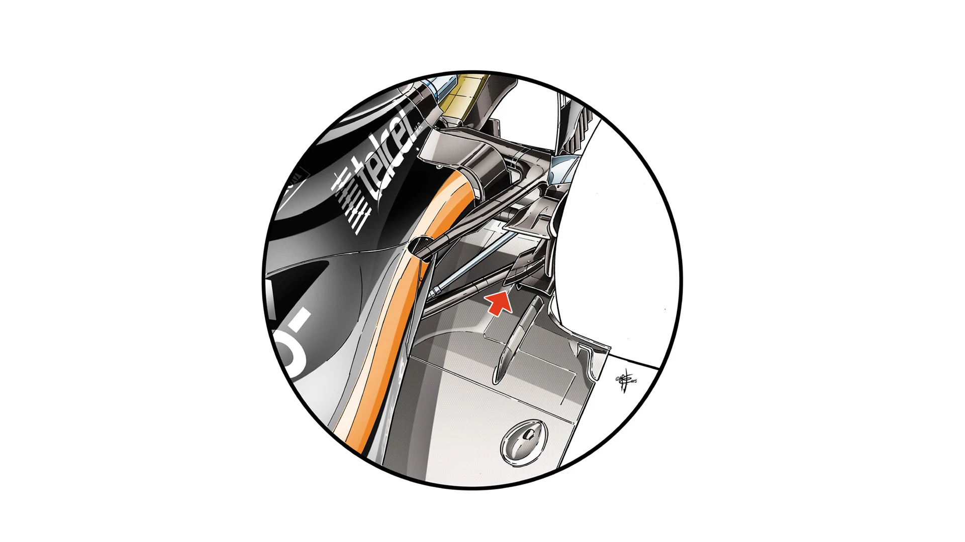 Force India VJM08 - rear suspension updates