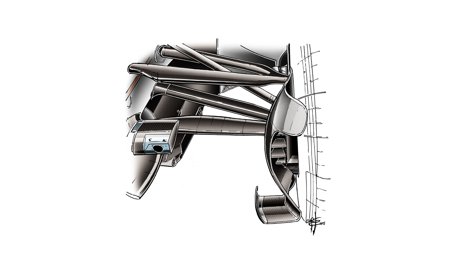 McLaren MP4-30 - Mexico brake ducts
