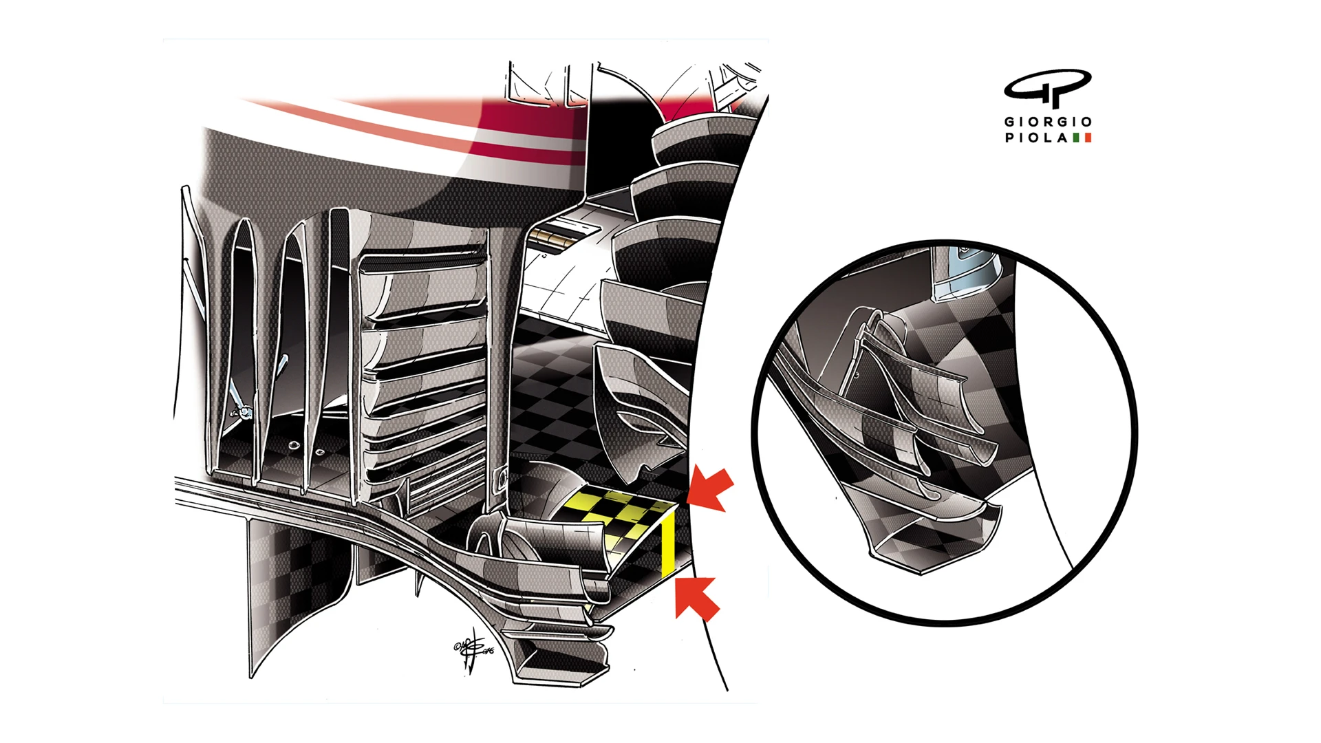 Ferrari SF16-H - Hungary diffuser