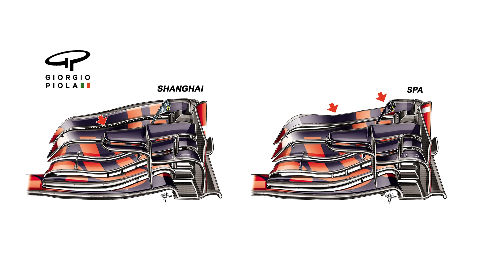 Red Bull RB12 - Belgium rear wing