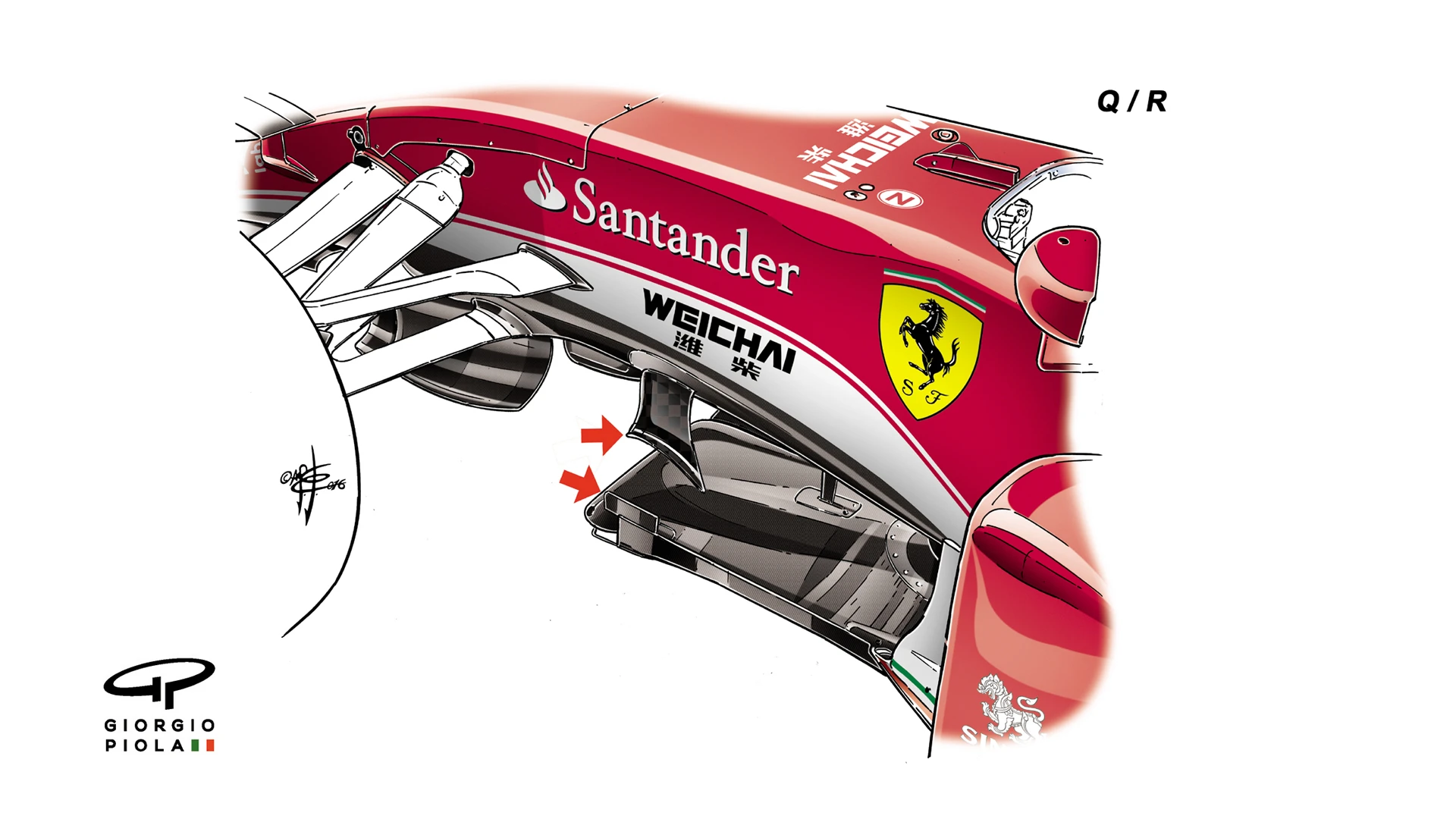 Ferrari SF16-H - Malaysia standard undertray
