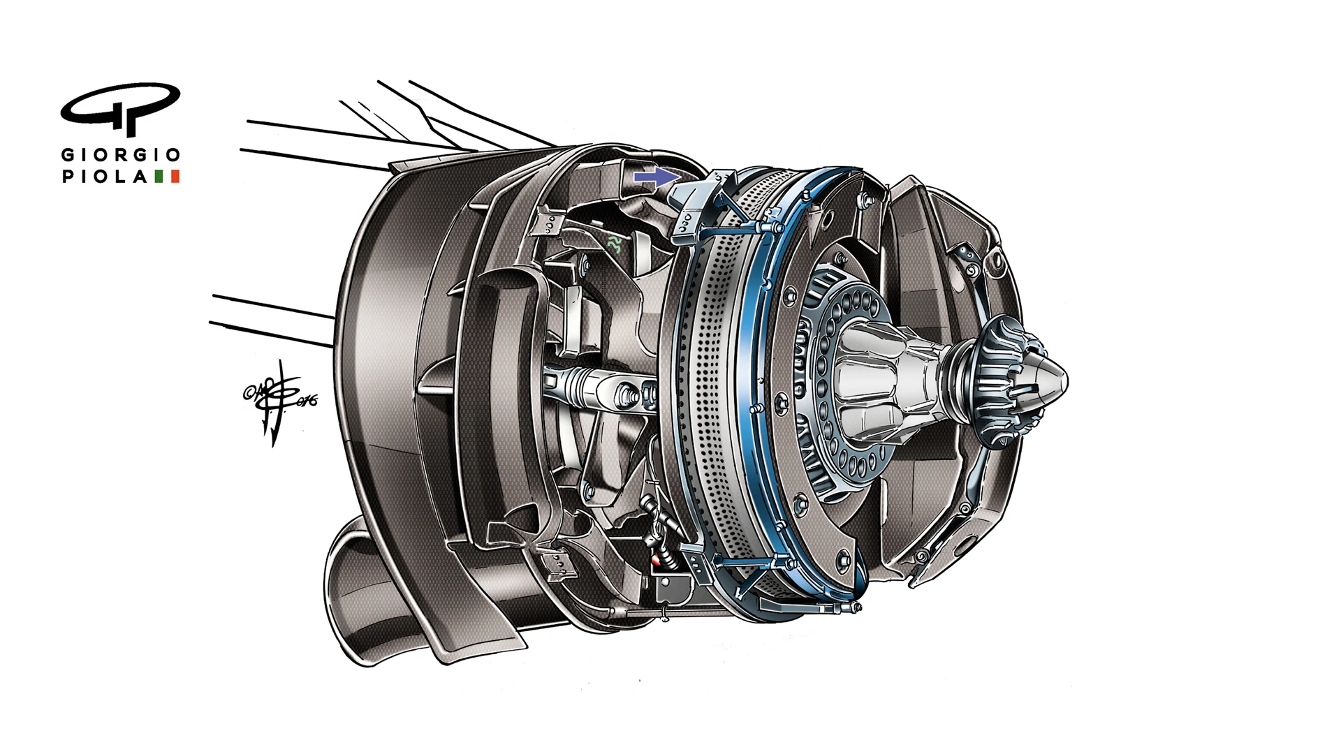 Mercedes F1 W07 Hybrid - brake development, Brazil